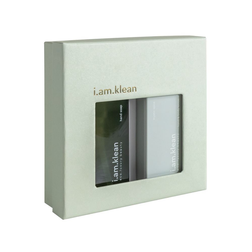 i.am.klean Coffret Cadeau Savon pour les Mains et Lorion Corporelle Mystic Spice