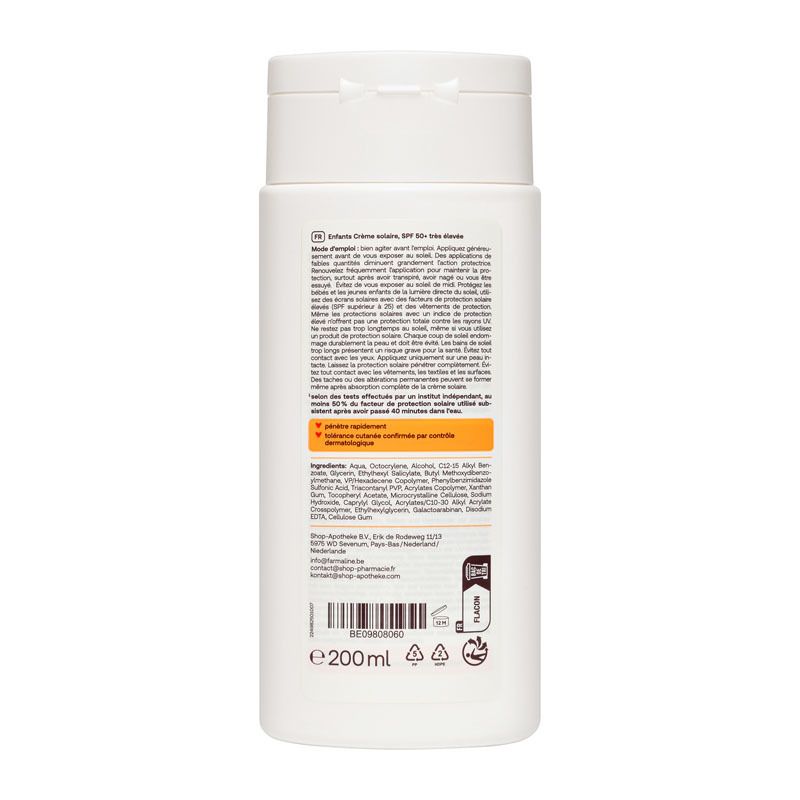 Redcare Crème solaire pour enfants, SPF 50+