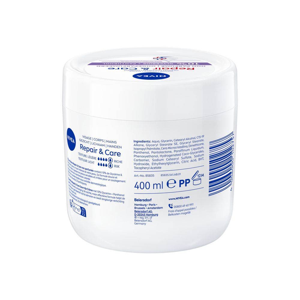 Nivea Body Sensitive Repair & Care Body Creme Pot 400ml