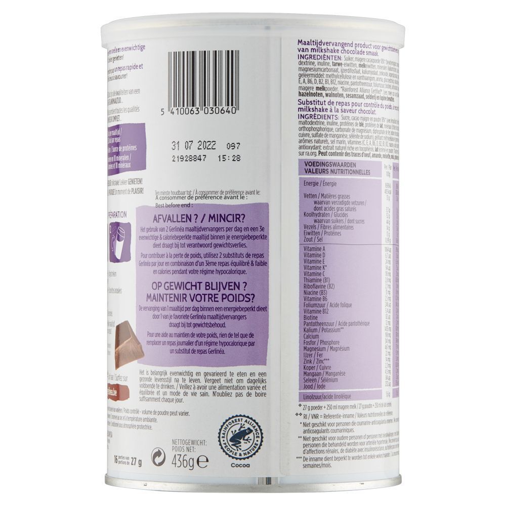Gerlinéa Shake Minceur Chocolat