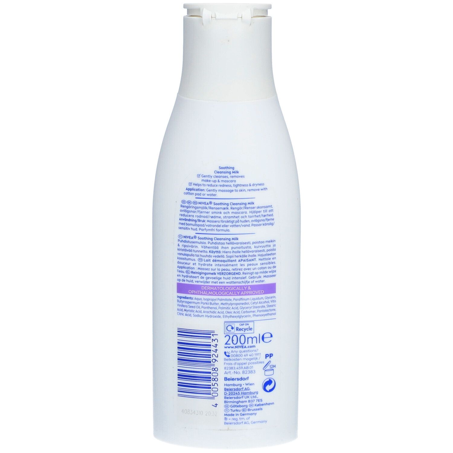Nivea Lait Démaquillant Apaisant