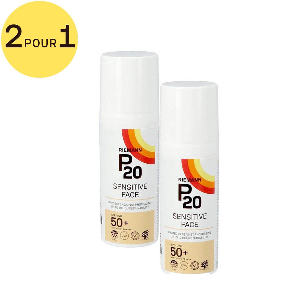 P20 Sensitive Face Crème Solaire SPF50+