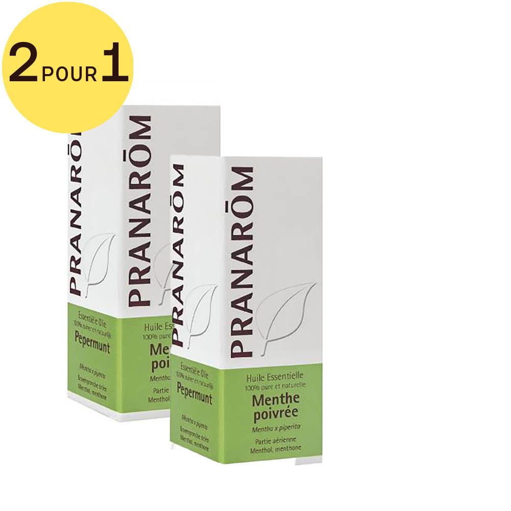 PRANARÔM - Menthe Poivrée - Huile Essentielle Chémotypée - Digestion & Hygiène Buccale - 100 % Pure Et Naturelle - HECT - 10 ml