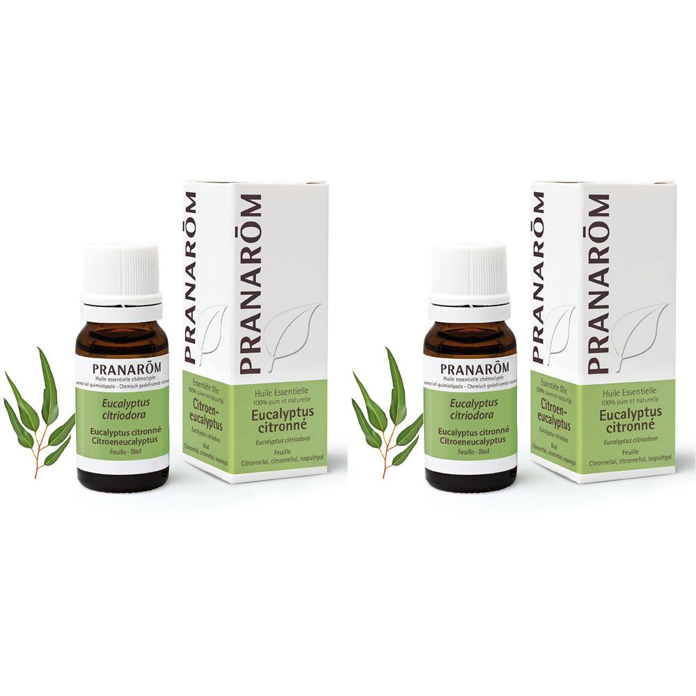 PRANARÔM - Eucalyptus Citronné - Huile Essentielle Chémotypée - Articulations Et Muscles - 100 % Pure Et Naturelle - HECT - 10 ml