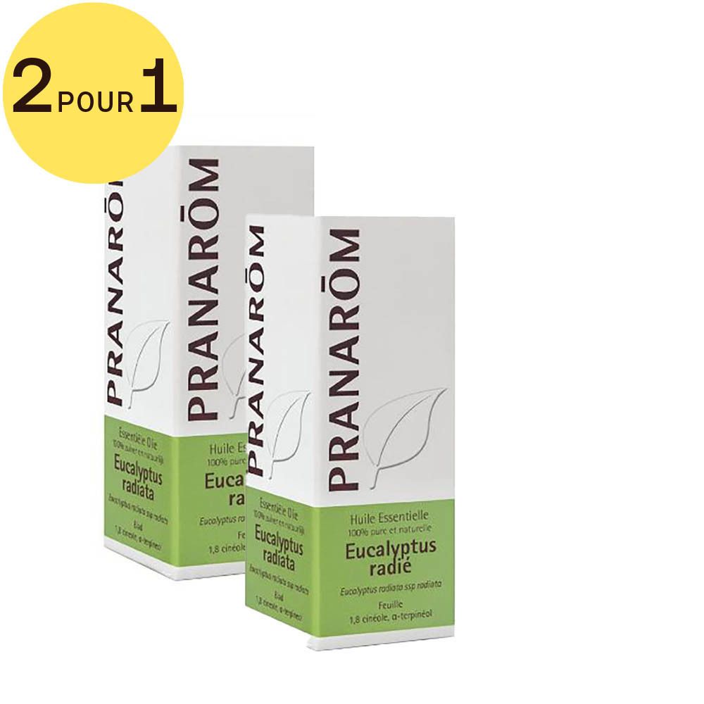 PRANARÔM - Eucalyptus Radié - Huile Essentielle Chémotypée - Voies Respiratoires & Immunité - 100 % Pure Et Naturelle - HECT - 10 ml