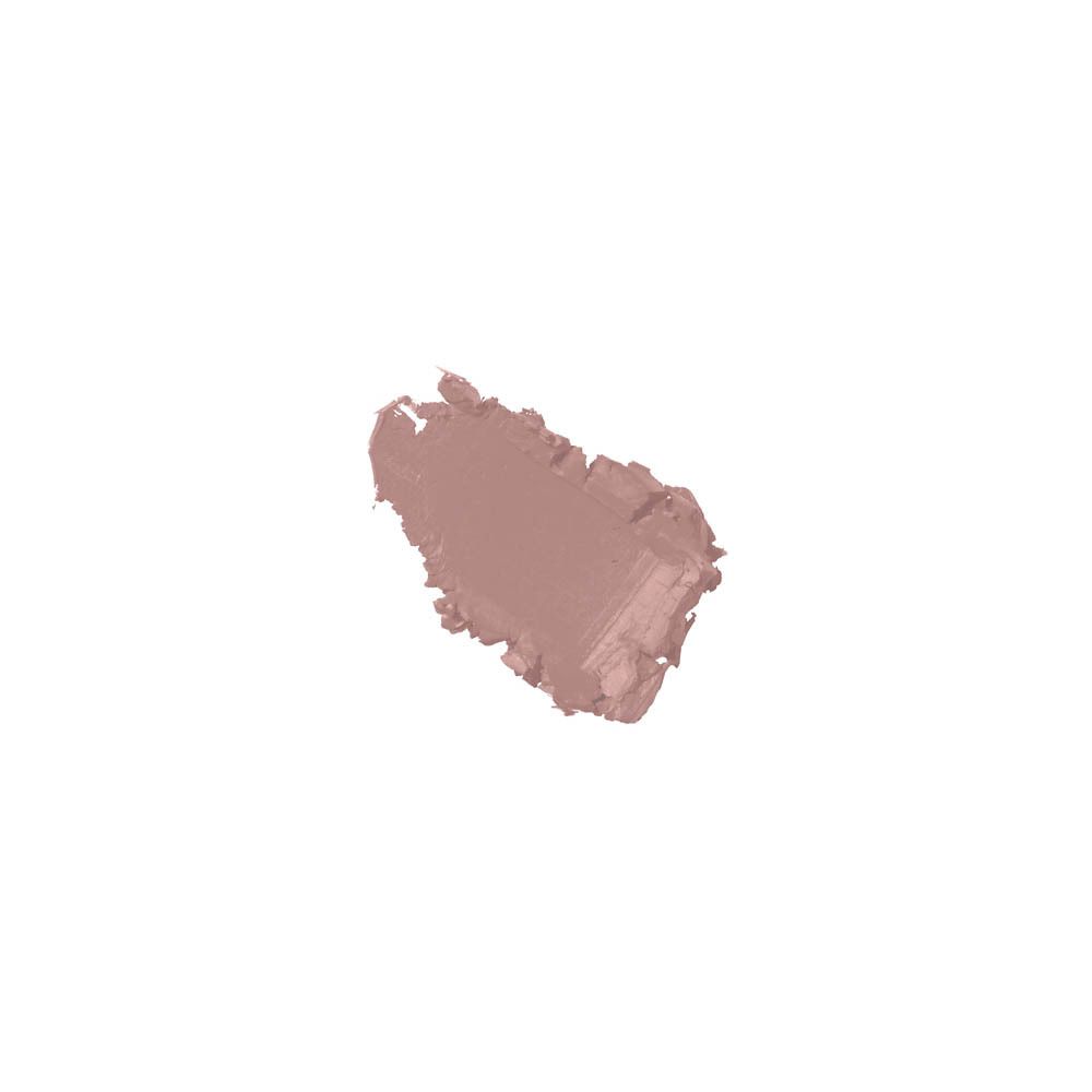 Échantillon de rouge à lèvres mauve. Texture visible. Sur fond blanc.