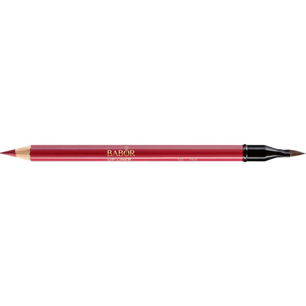 Crayon contour des lèvres double, rouge et noir. Inscription : BABOR LIP LINER. Pointe et pinceau.
