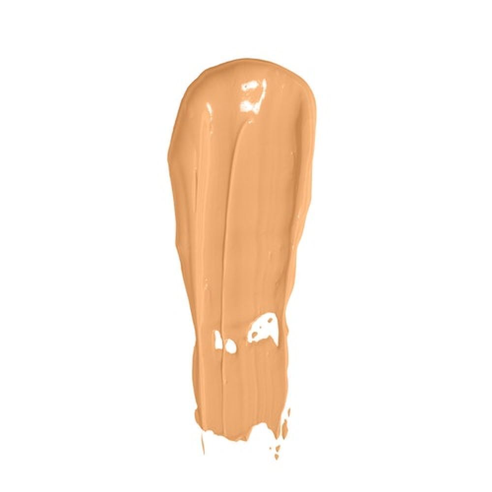 Échantillon de couleur de Babor Matte Finish Foundation. Couleur beige clair. Sur fond blanc.