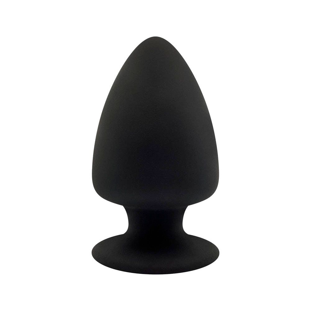 Description française du plug en silicone noir. Marque SILEXD. Taille M.