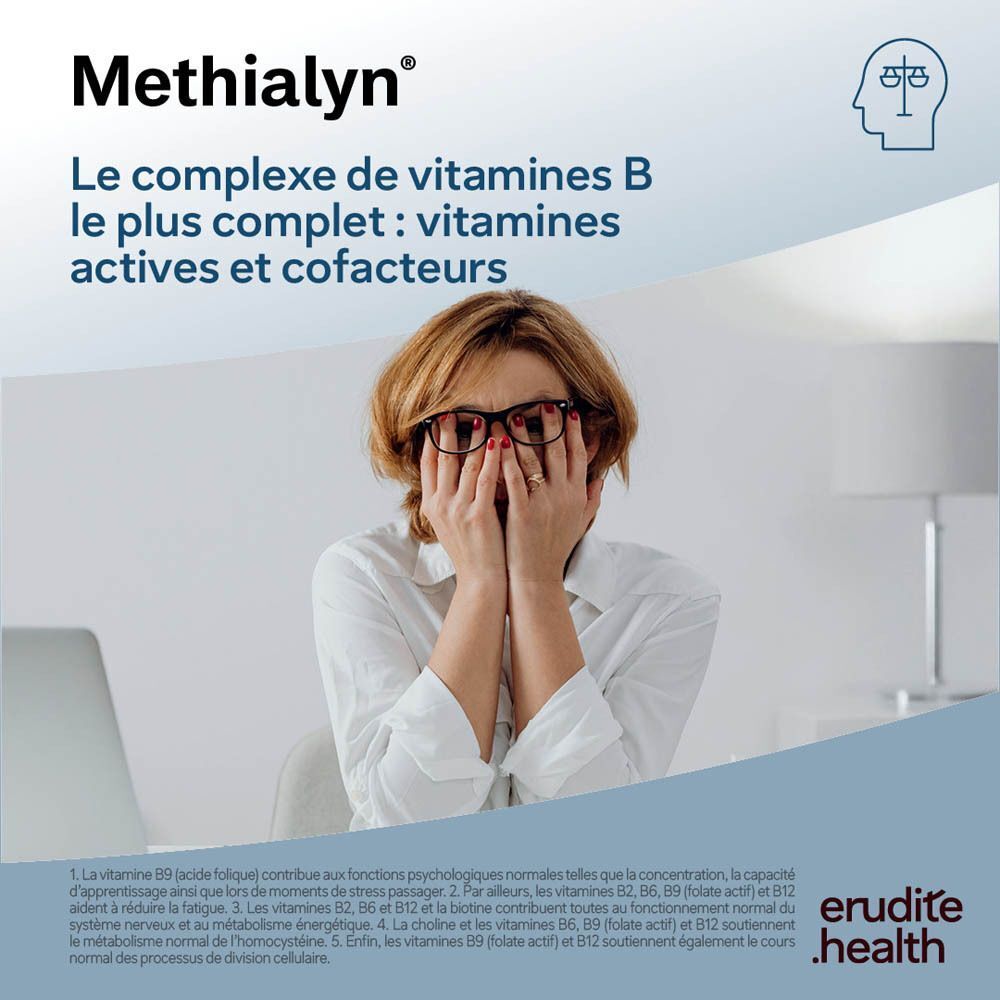 Methialyn : Complexe de vitamines B avec vitamines actives et cofacteurs.