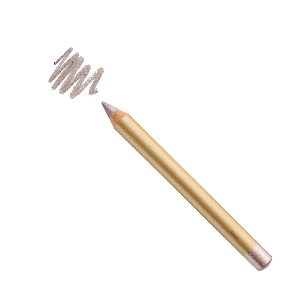 Crayon pour les yeux i.am.klean Easy Peasy Frost doré. Trait avec le produit.