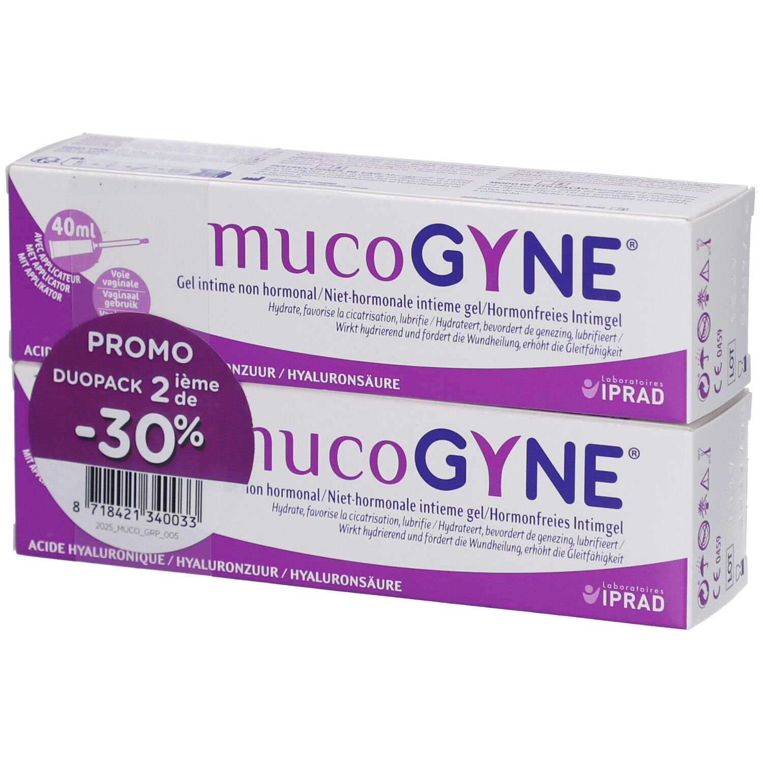 MUCOGYNE Gel Intime Non Hormonal x2