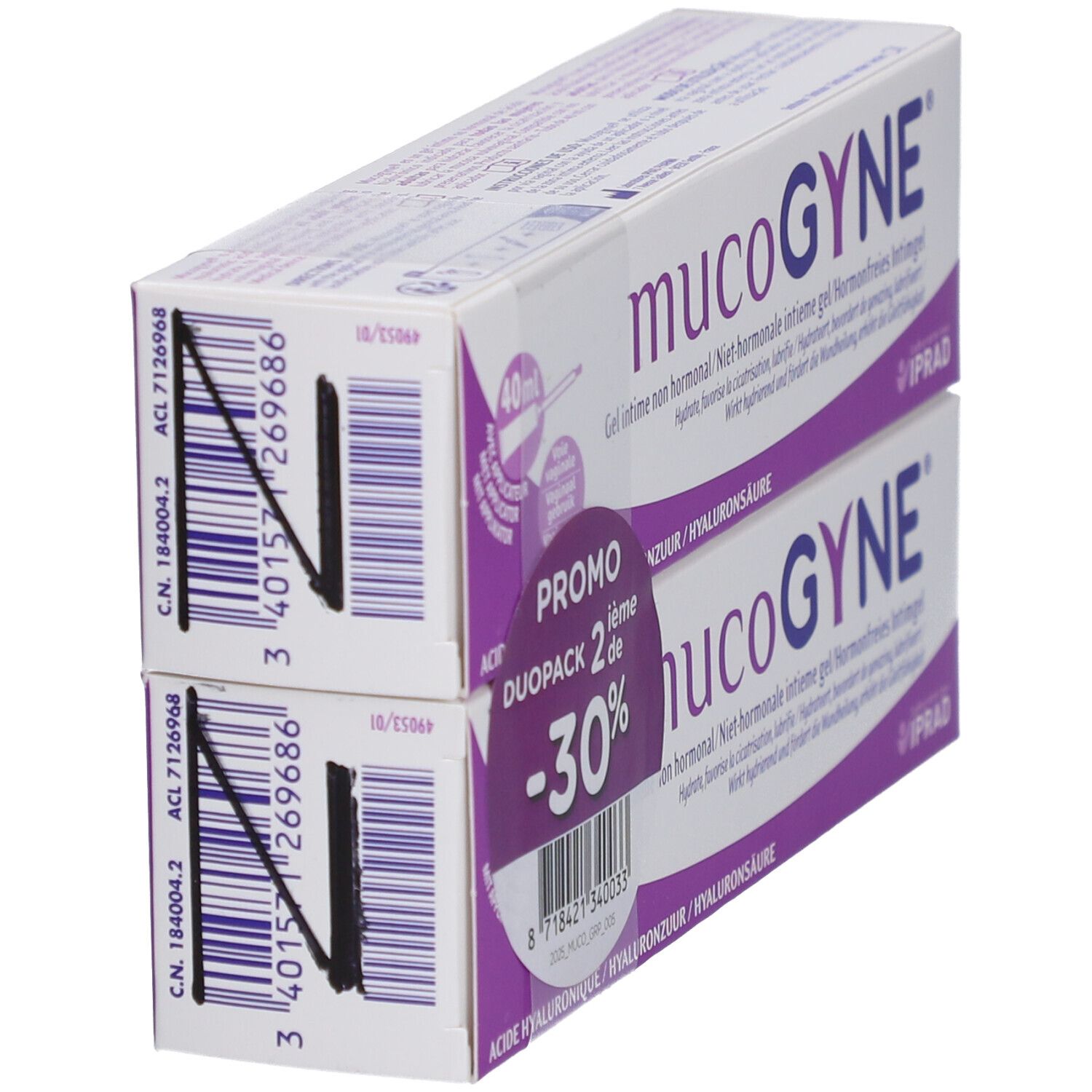 MUCOGYNE Gel Intime Non Hormonal x2