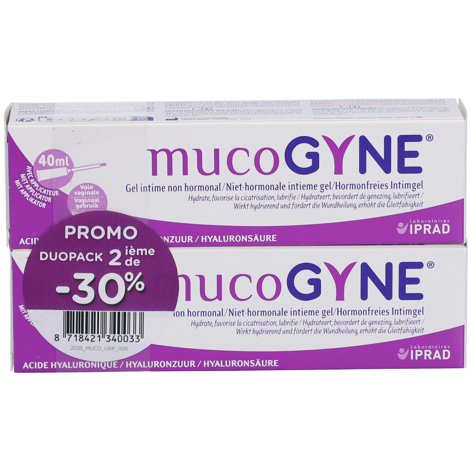 MUCOGYNE Gel Intime Non Hormonal x2