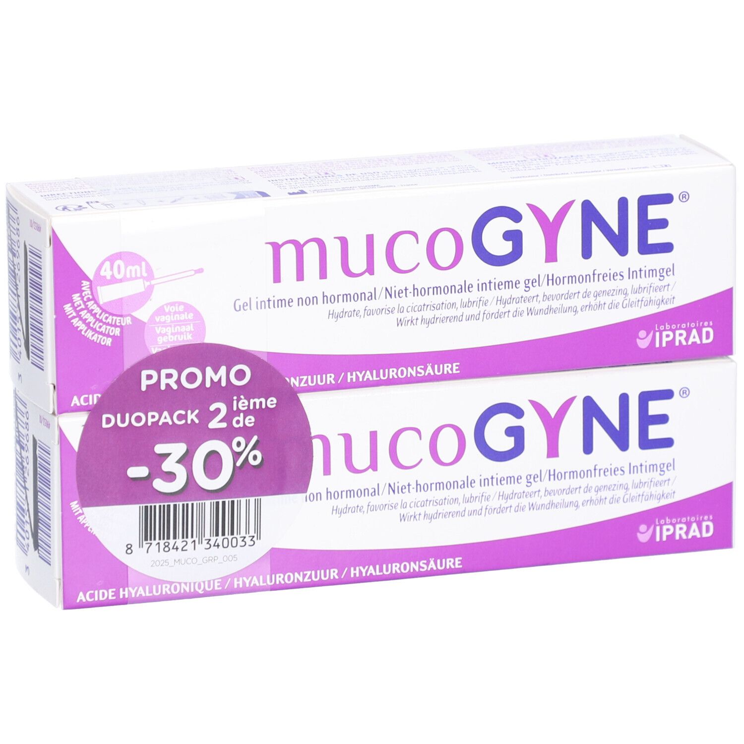 MUCOGYNE Gel Intime Non Hormonal x2