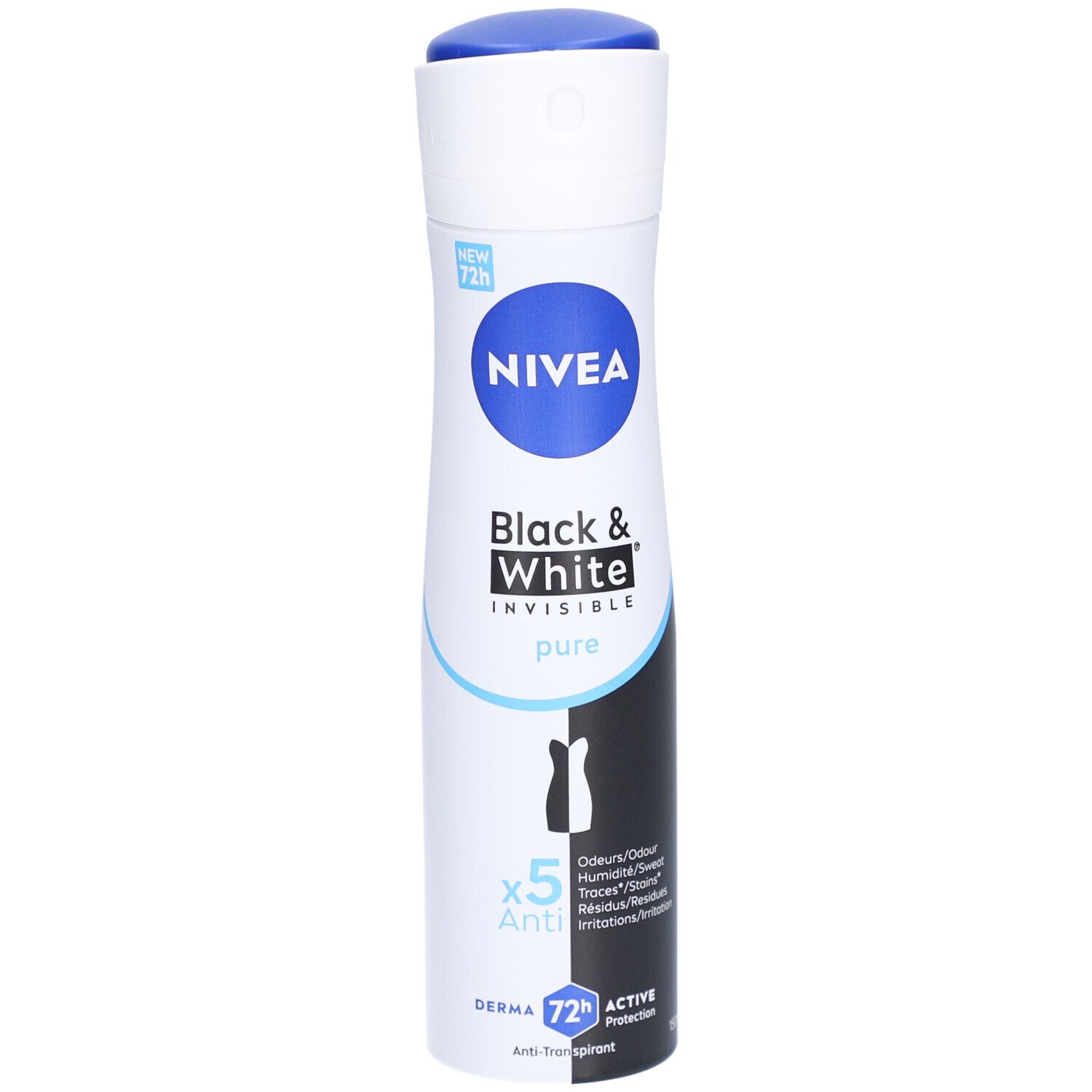 NIVEA Déodorant Spray Black & White Invisible Pure