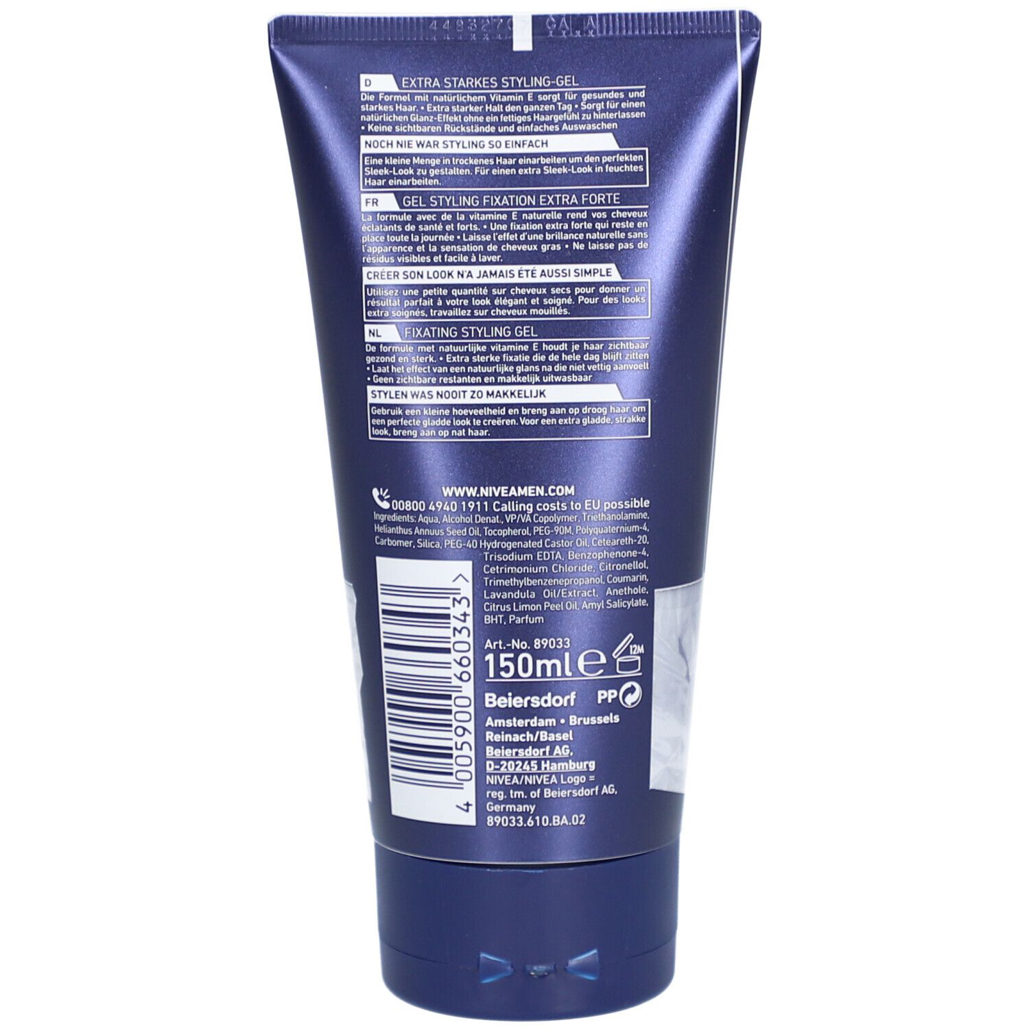 Nivea Men Gel Coiffant Brillance