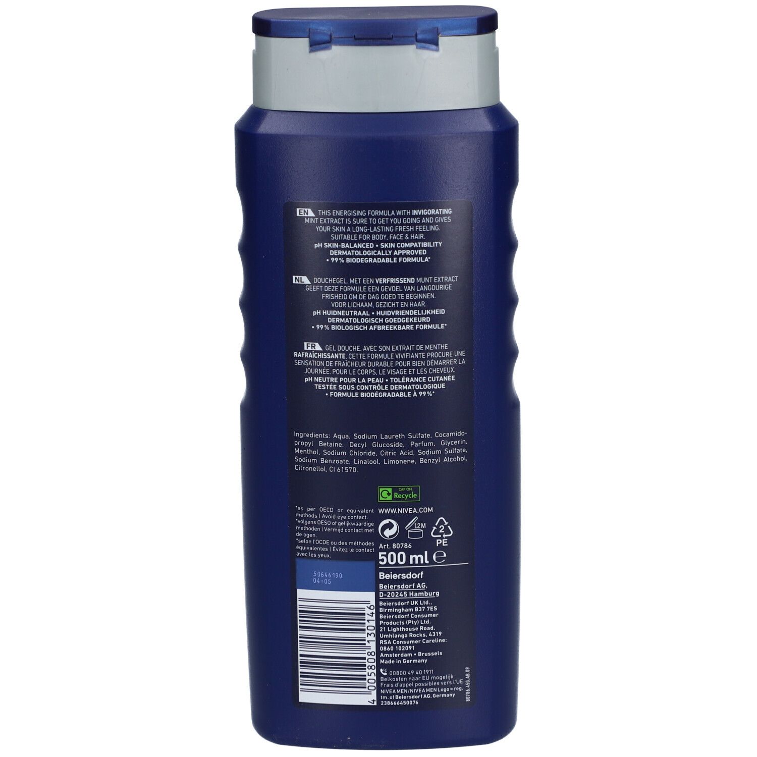 NIVEA Men Gel Douche Energy