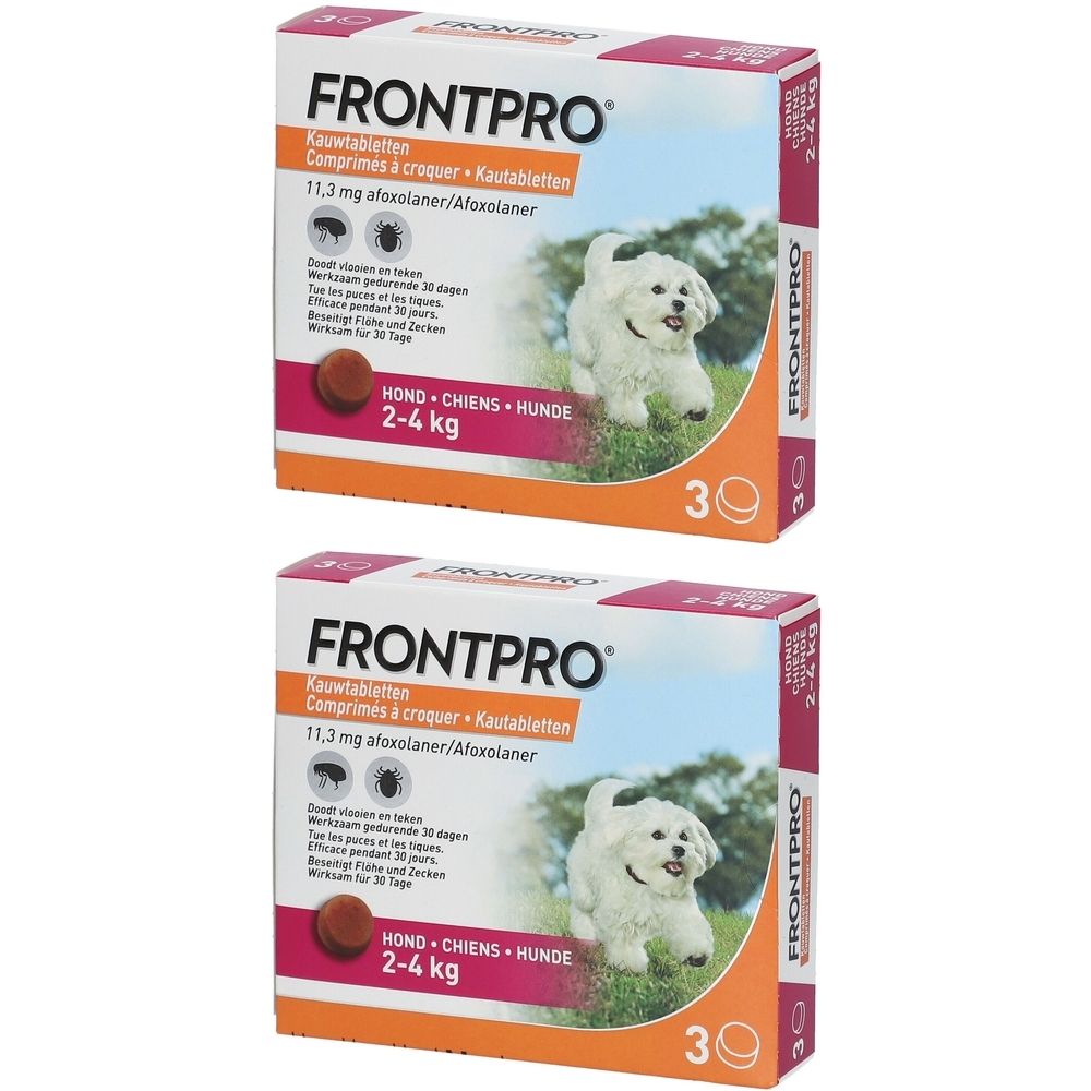 FRONTPRO® Comprimés à Croquer pour Chiens 2-4 kg