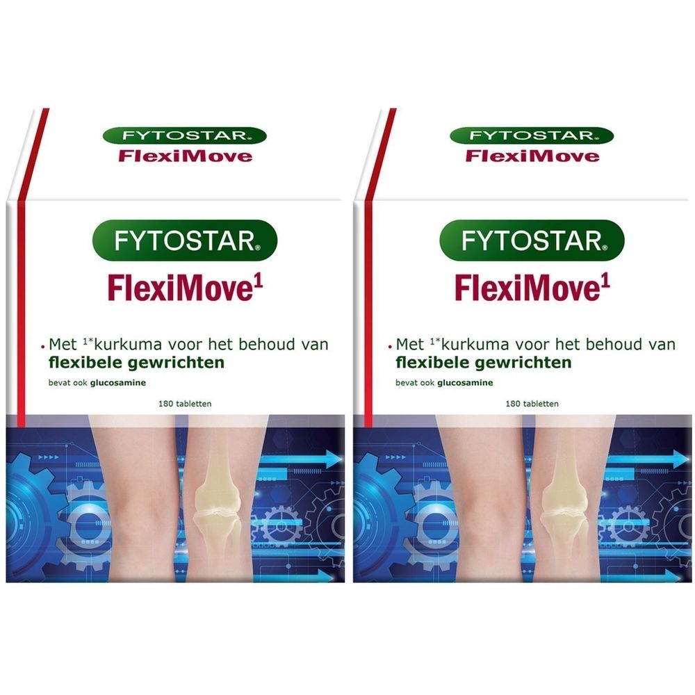 Fytostar FlexiMove High-Curcumin + Glucosamine – Articulations Souples – Complément Alimentaire