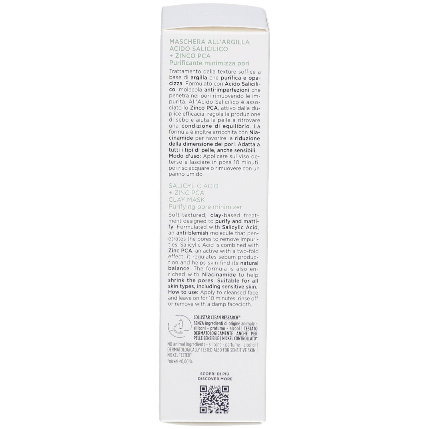 Collistar Masque à l'Argile Acide Salicylique + Zinc PCA