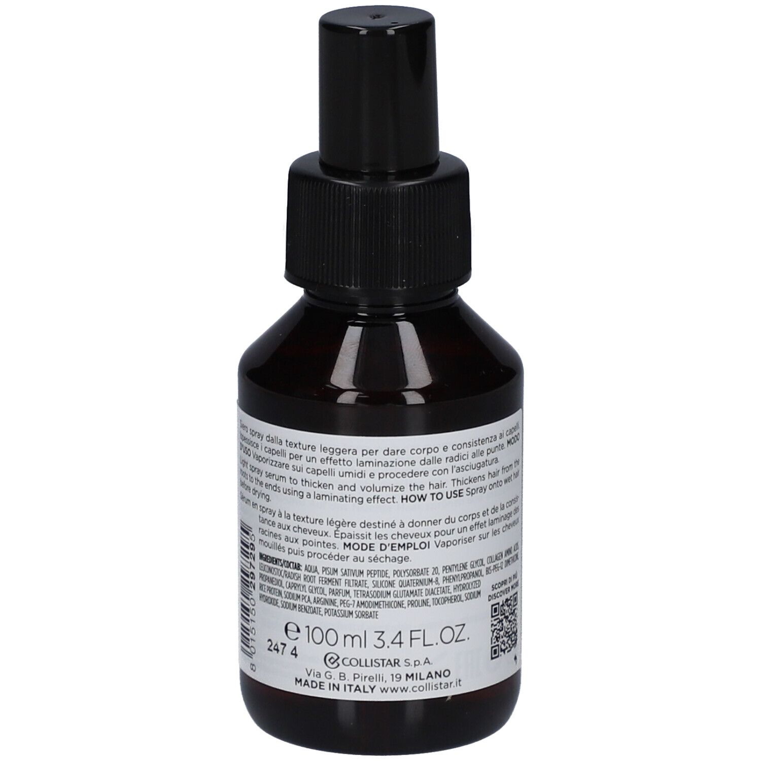 Collistar Sérum Collagène | Redensifiant à effet laminage cheveux fins