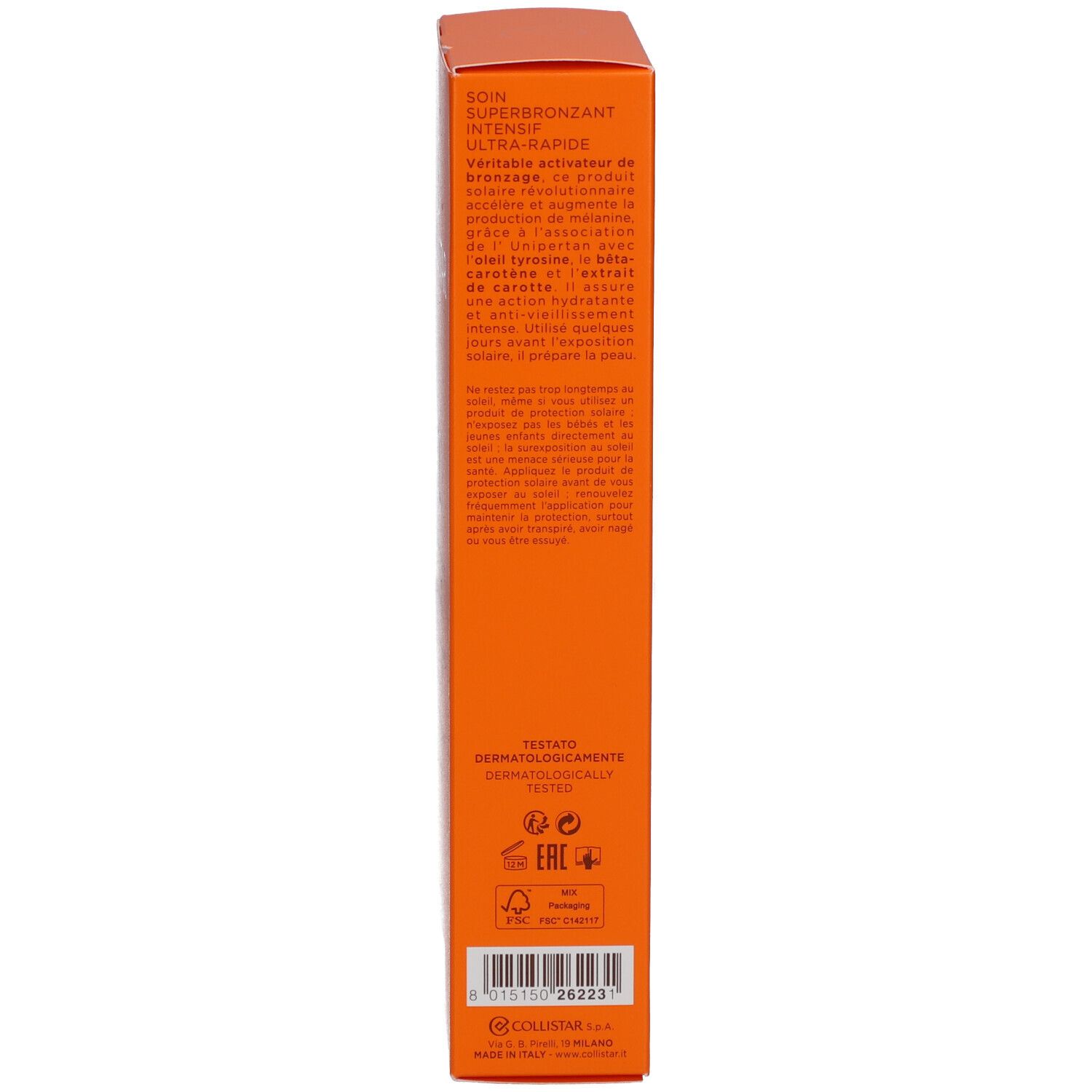 Collistar Soin Superbronzant Intensif Ultra-Rapide SPF 20