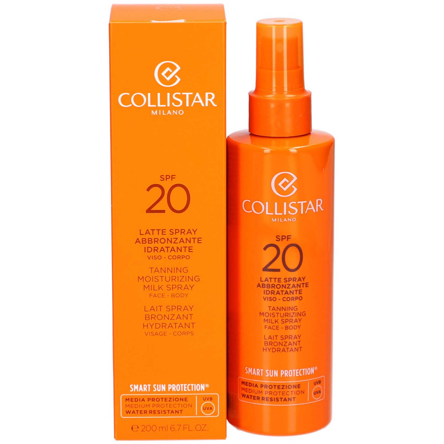 Collistar Lait Spray Bronzant Hydratant SPF 20