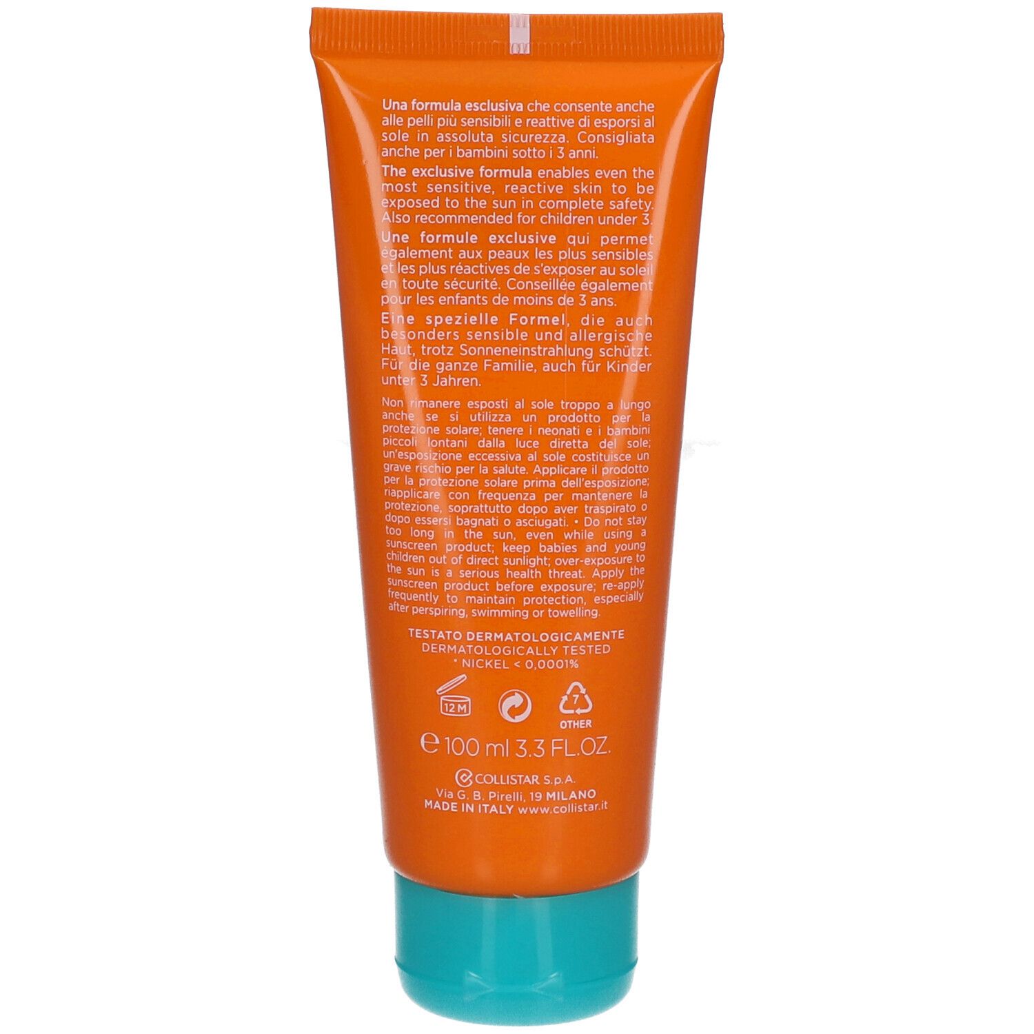 Collistar Active Protection Sun Cream Face - Body SPF50