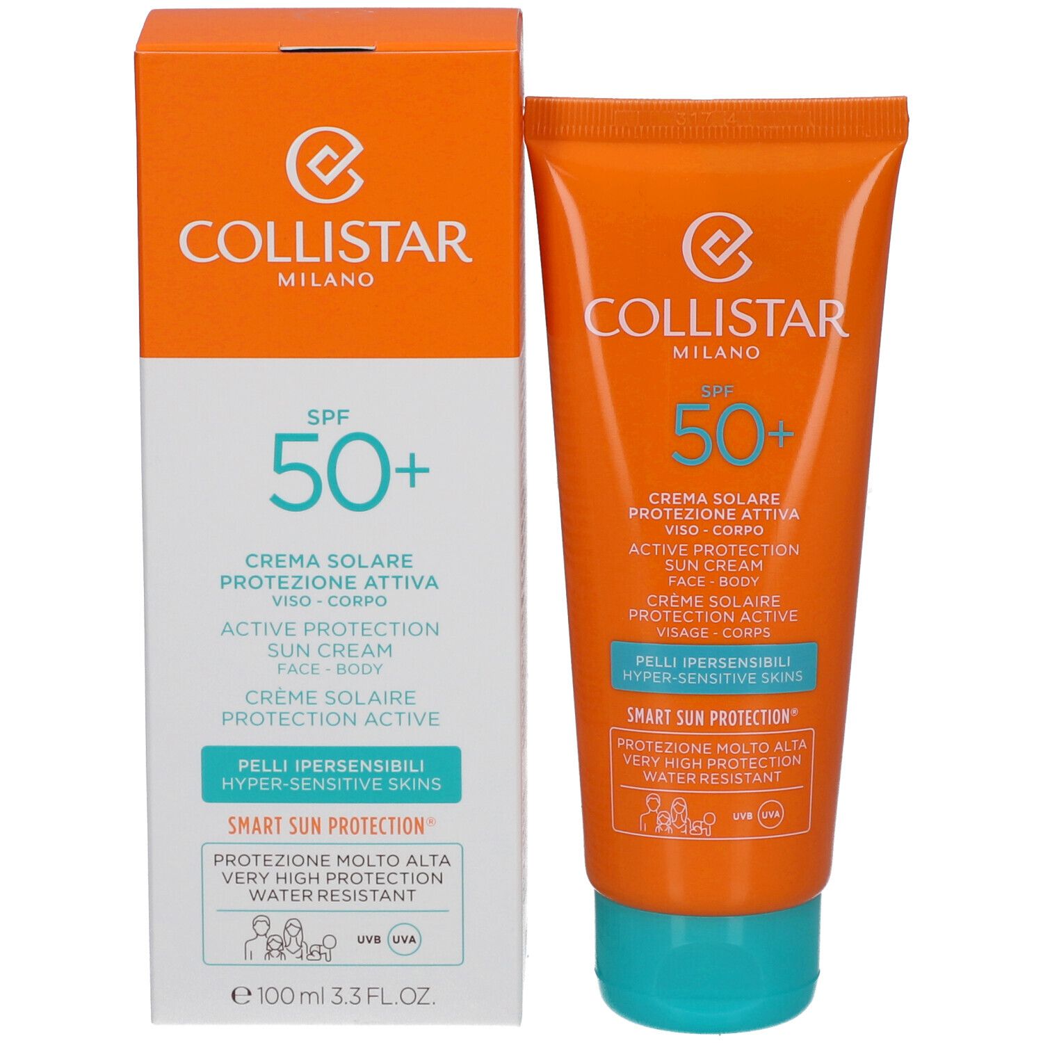 Collistar Active Protection Sun Cream Face - Body SPF50