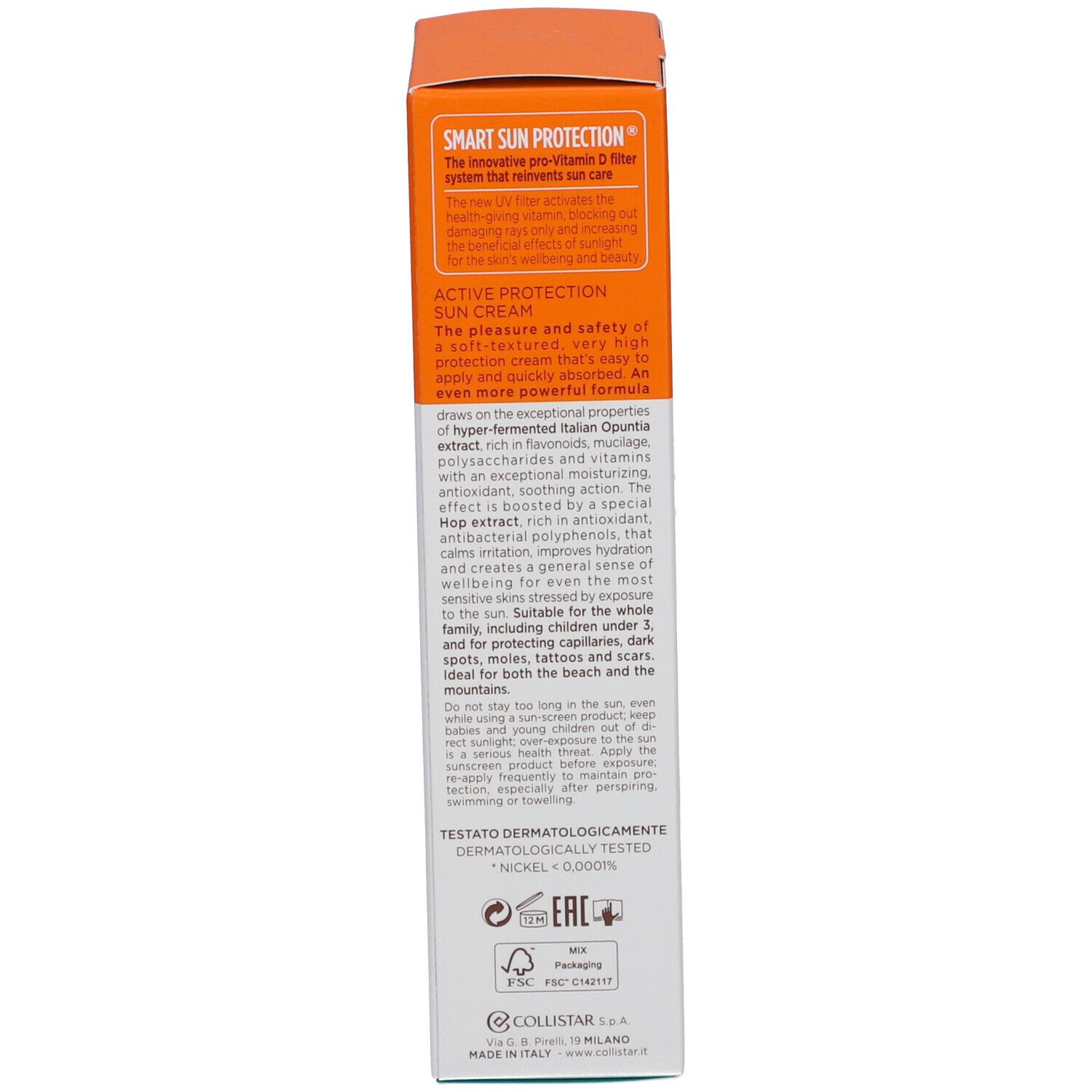 Collistar Active Protection Sun Cream Face - Body SPF50