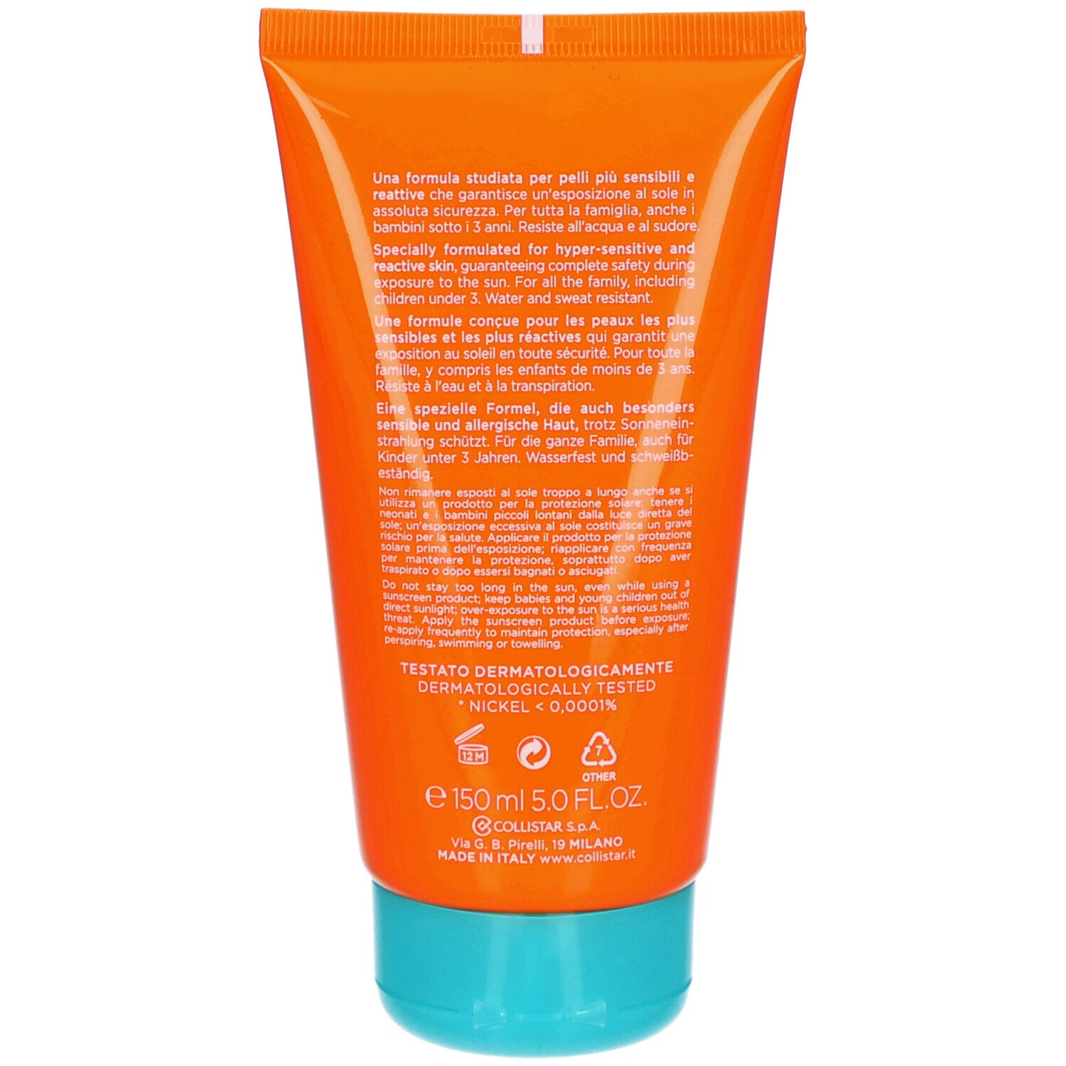 Collistar Crème Solaire Protection Active Visage Corps
