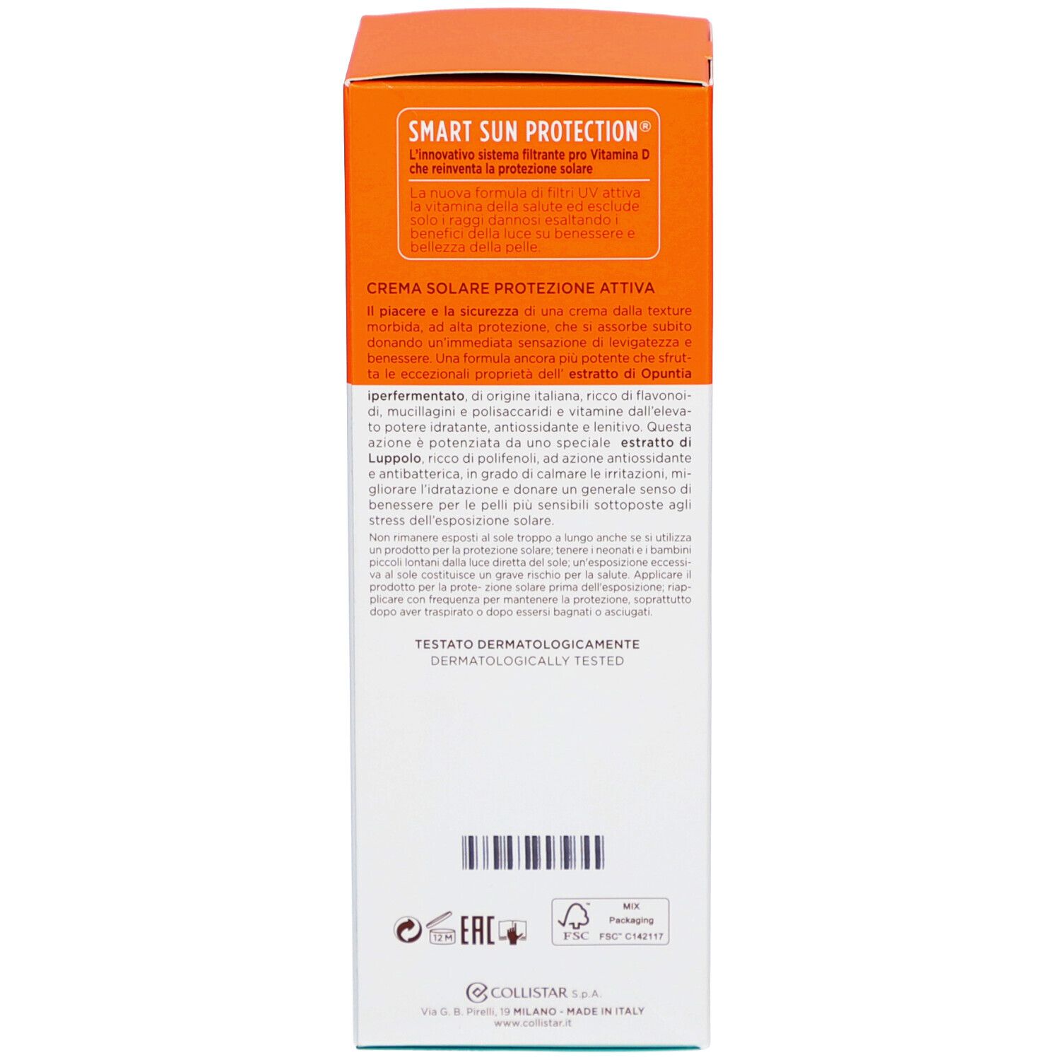 Collistar Crème Solaire Protection Active Visage Corps