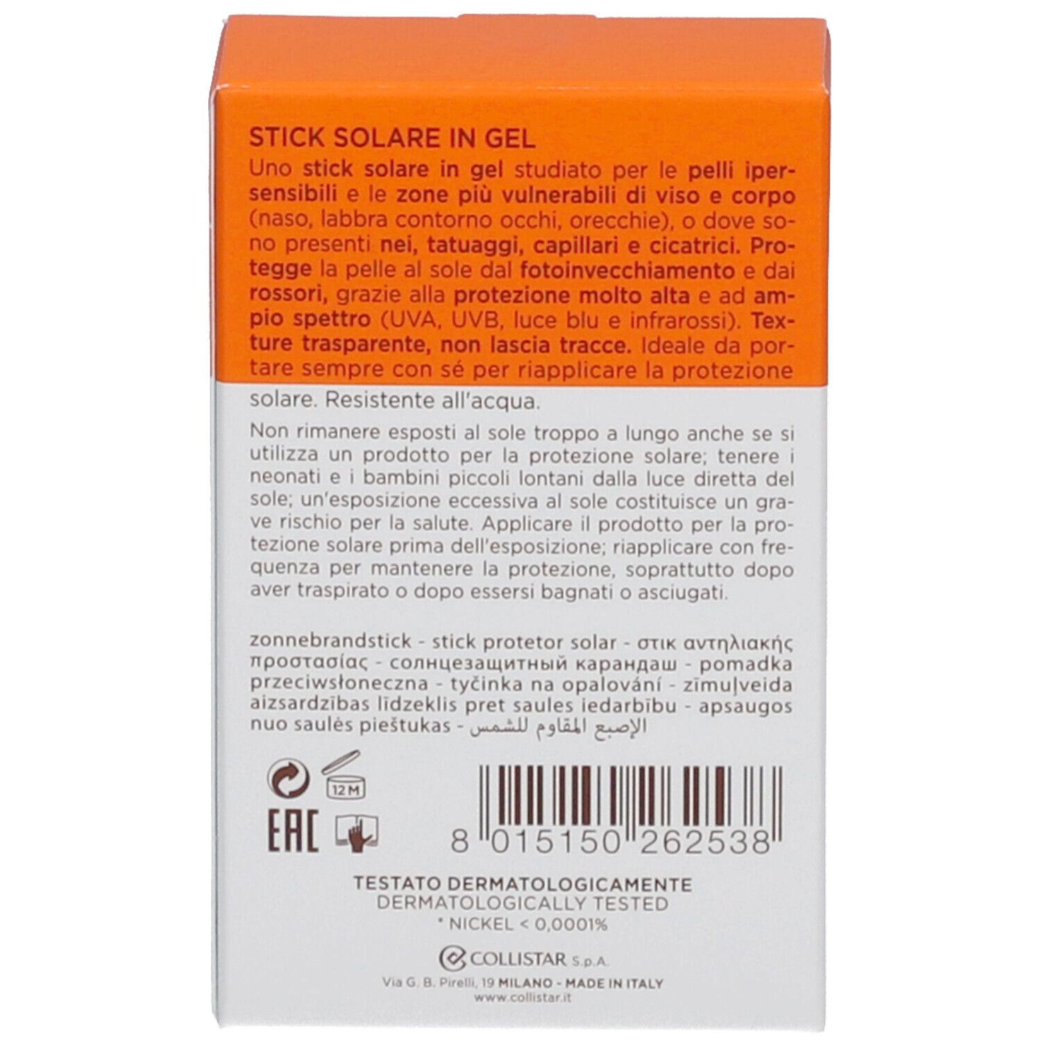 Collistar Stick Solaire SPF50+