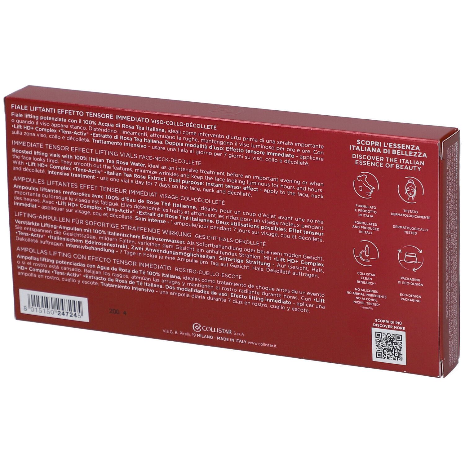 COLLISTAR Lift HD+ Ampoules Liftantes Effet Tenseur Immédiat