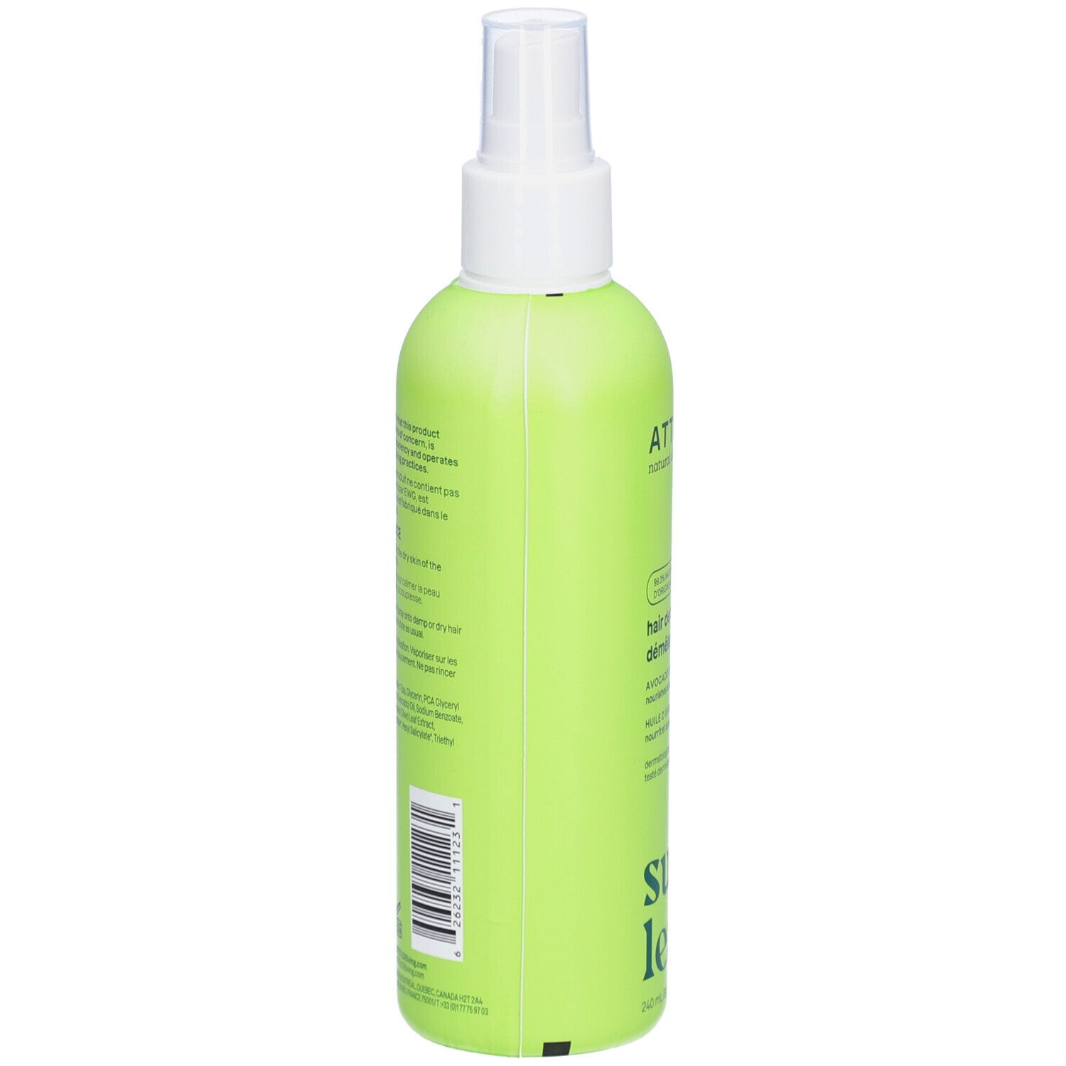 ATTITUDE Super leaves™ Démêlant Cheveux | Huile d'avocat et Feuilles d'oranger