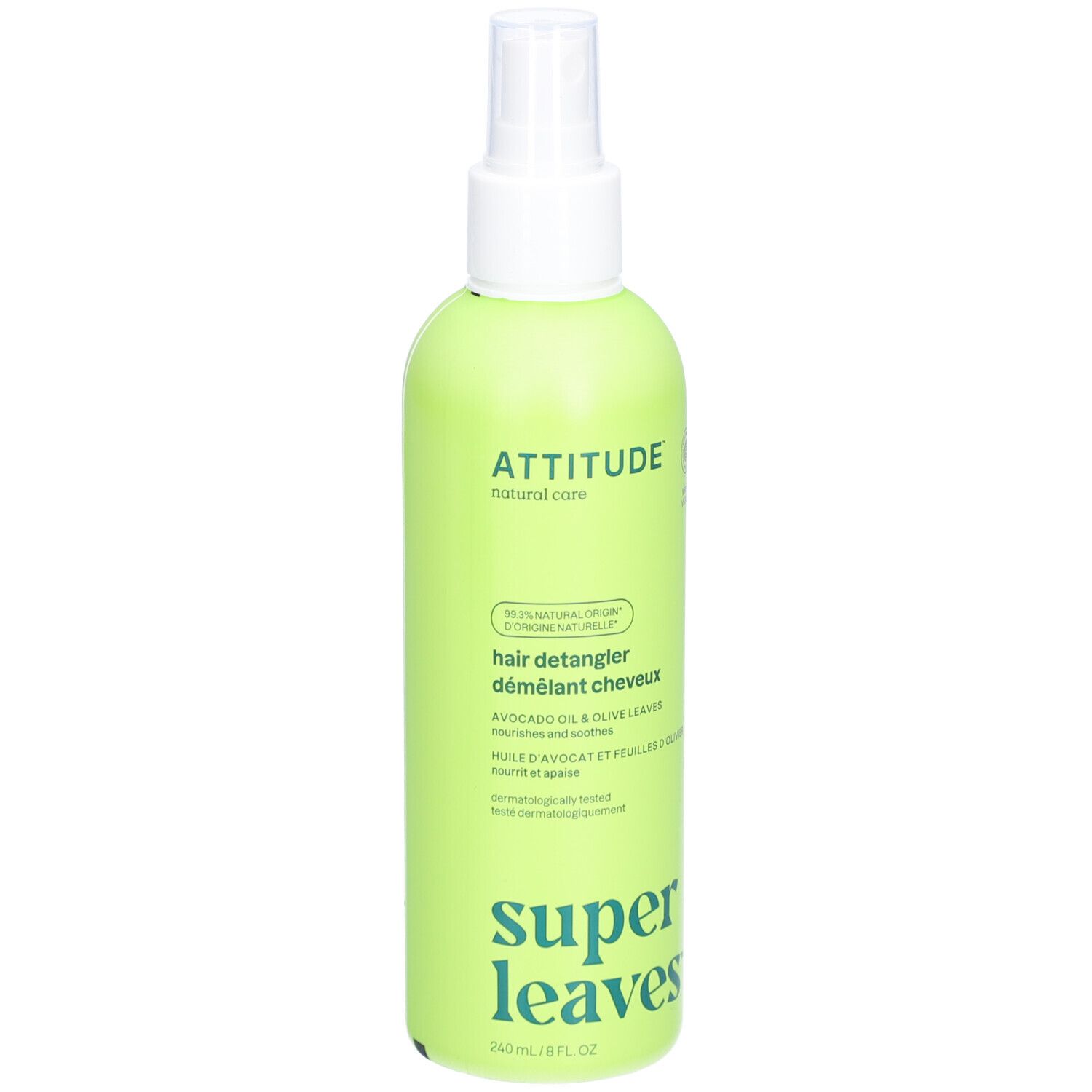 ATTITUDE Super leaves™ Démêlant Cheveux | Huile d'avocat et Feuilles d'oranger