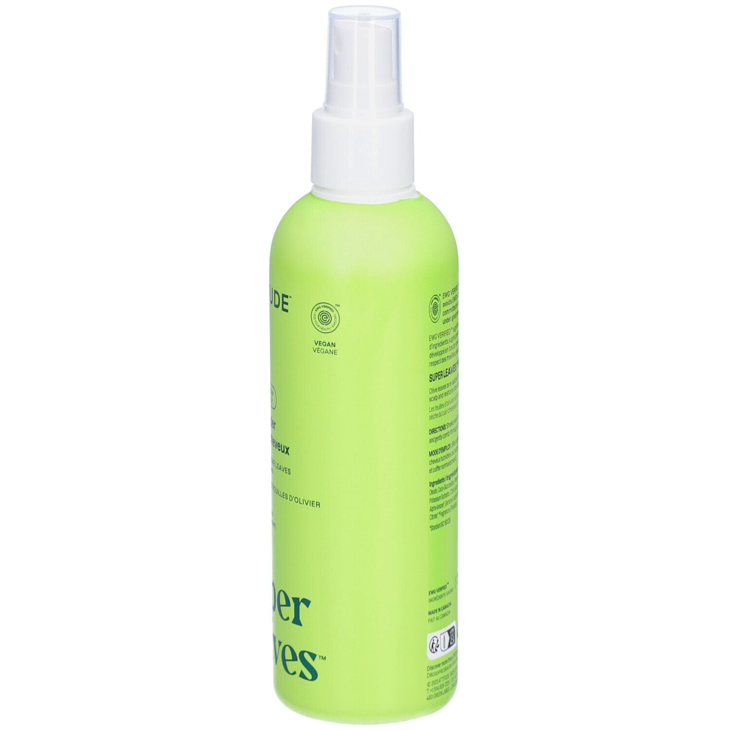 ATTITUDE Super leaves™ Démêlant Cheveux | Huile d'avocat et Feuilles d'oranger