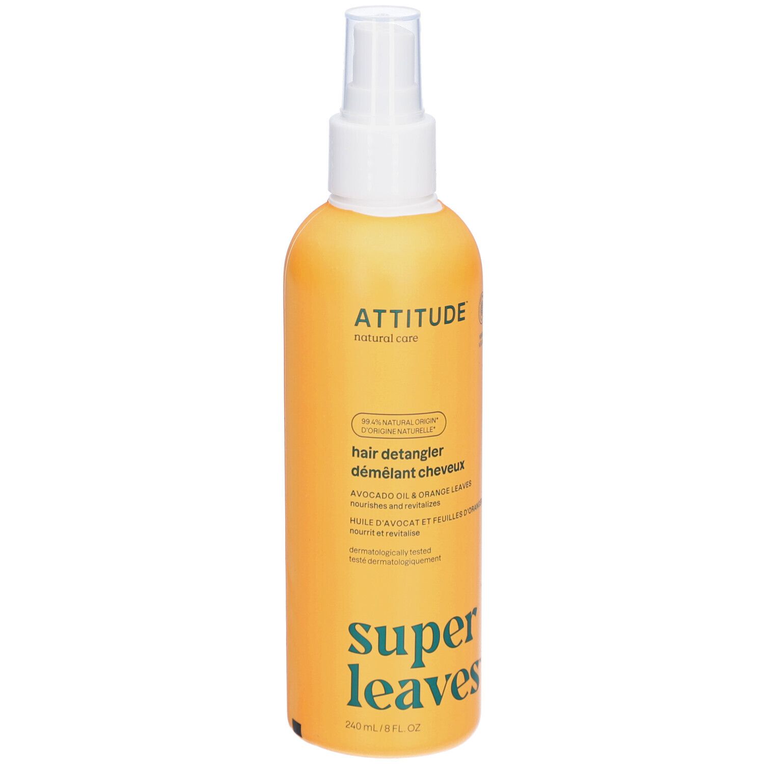 ATTITUDE Super leaves™ Démêlant Cheveux | Huile d'avocat et Feuilles d'olivier
