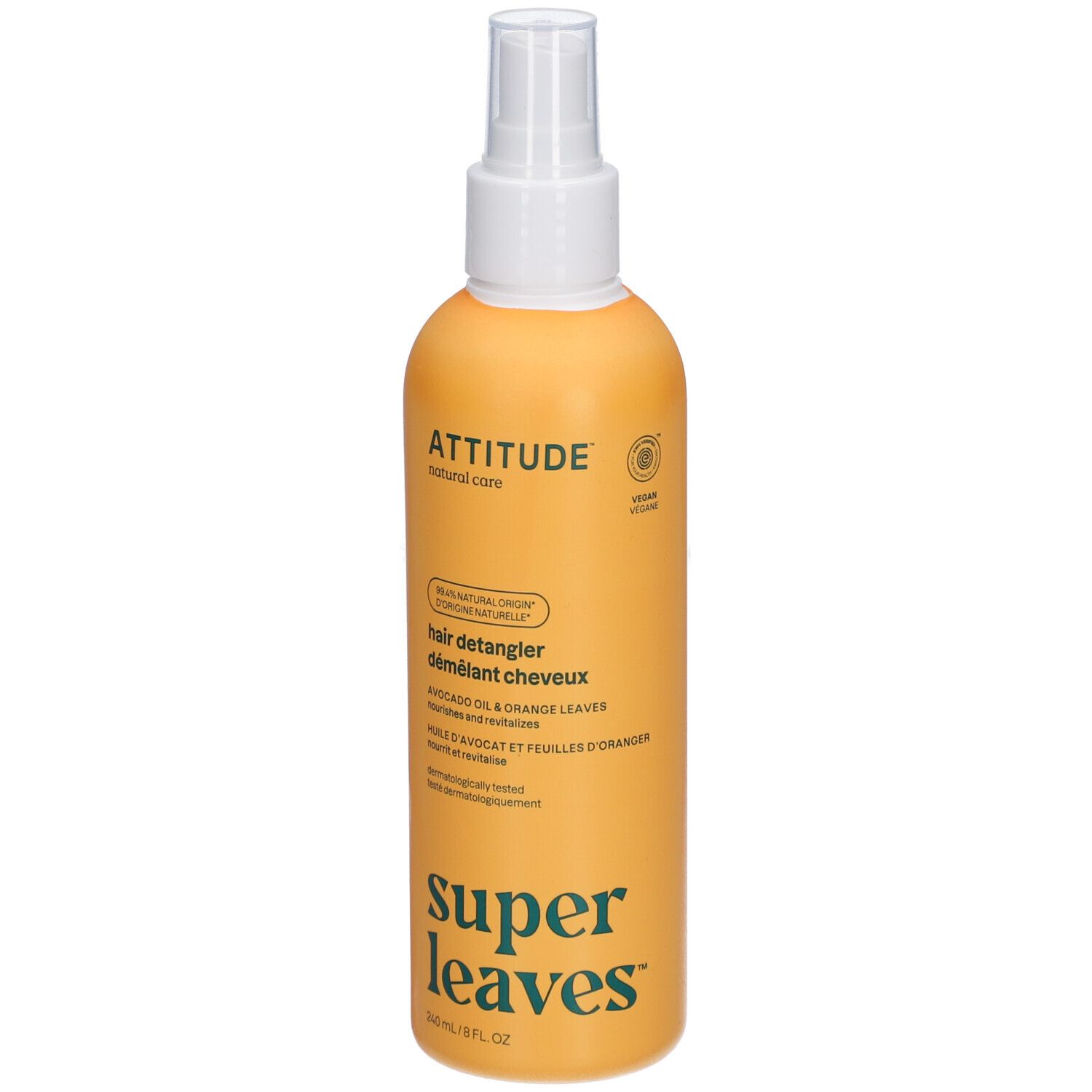 ATTITUDE Super leaves™ Démêlant Cheveux | Huile d'avocat et Feuilles d'olivier