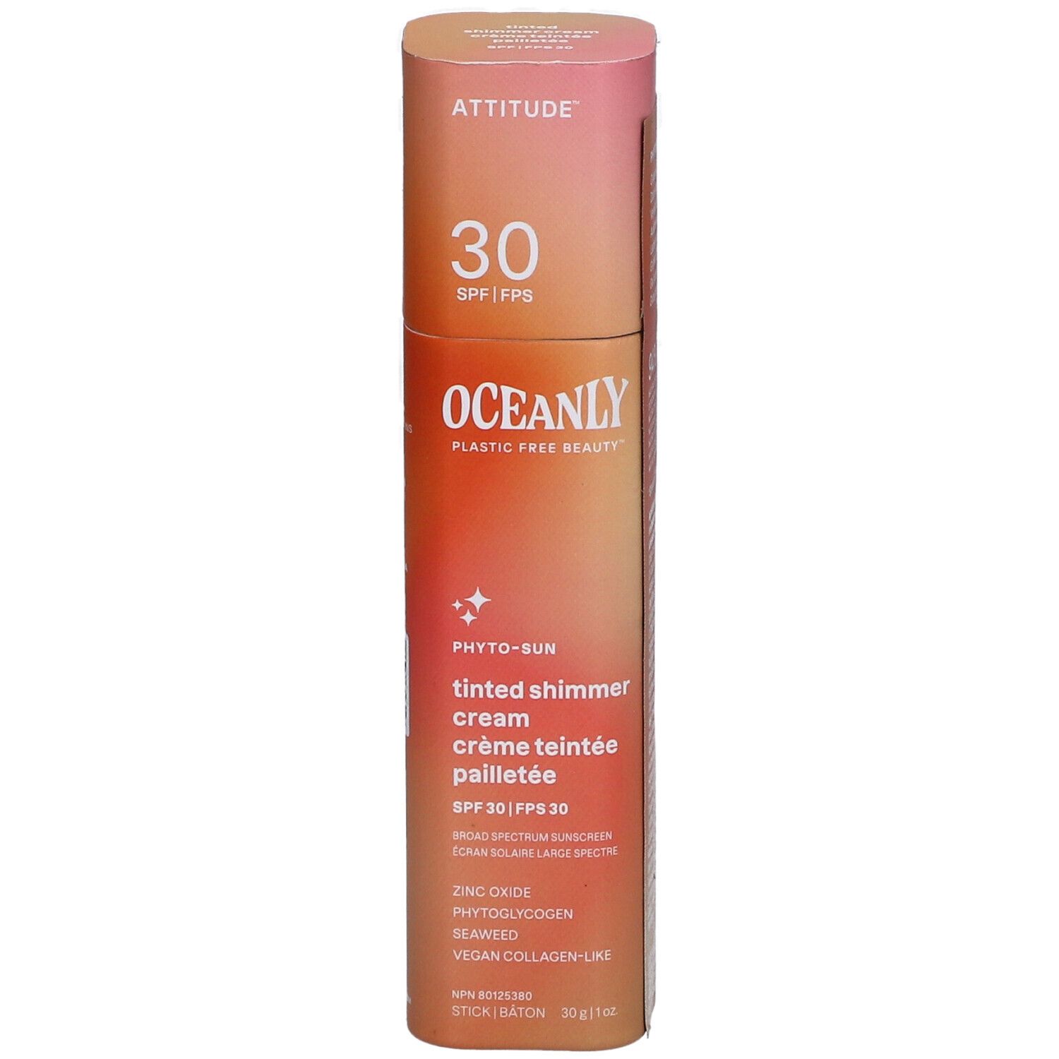 Attitude Oceanly Phyto Sun | Crème Teintée Pailletée SPF30