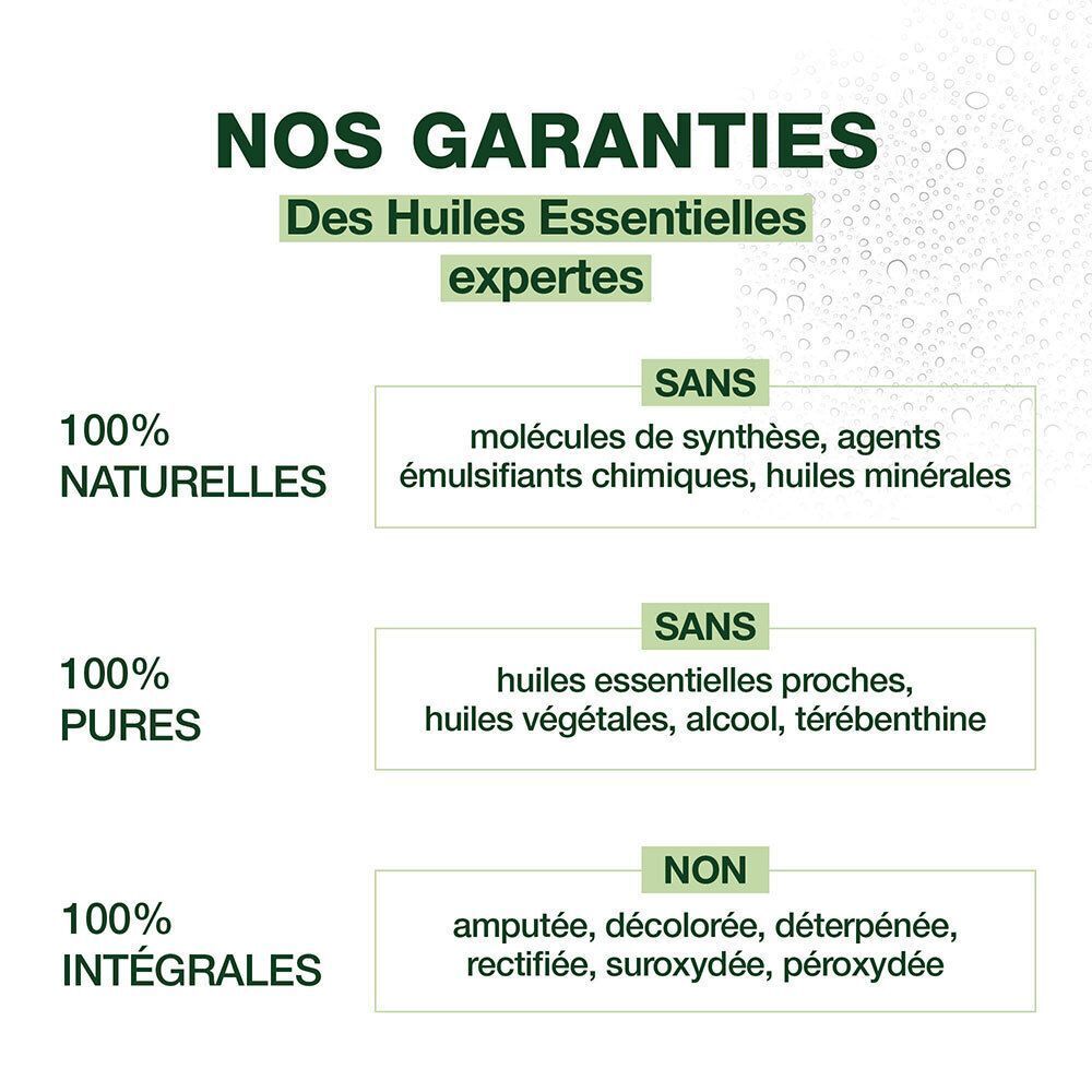 Texte: 100% naturel, sans molécules de synthèse, sans huiles végétales, 100% pur, 100% intégral.