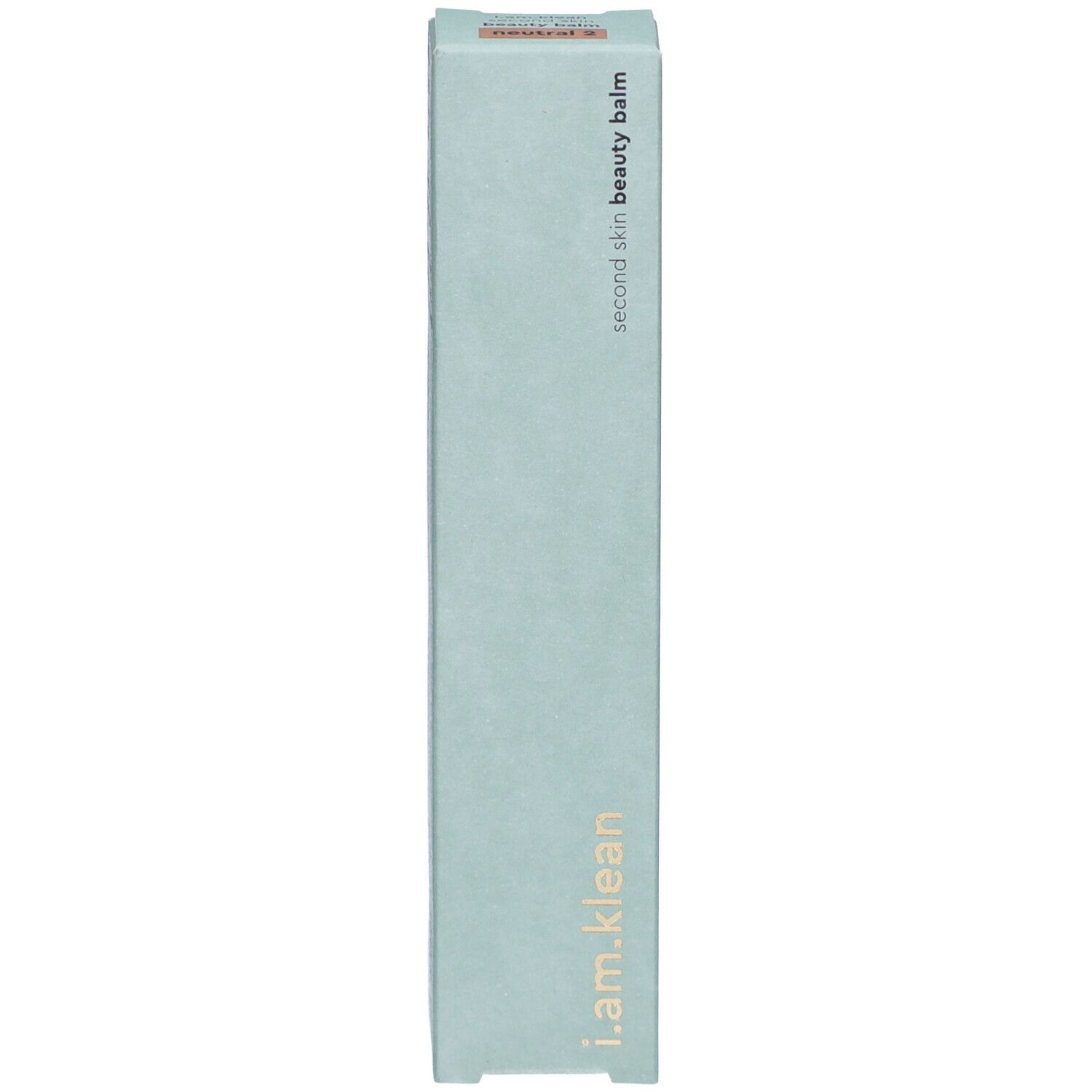 Boîte avec inscription : i.am.klean, second skin beauty balm.