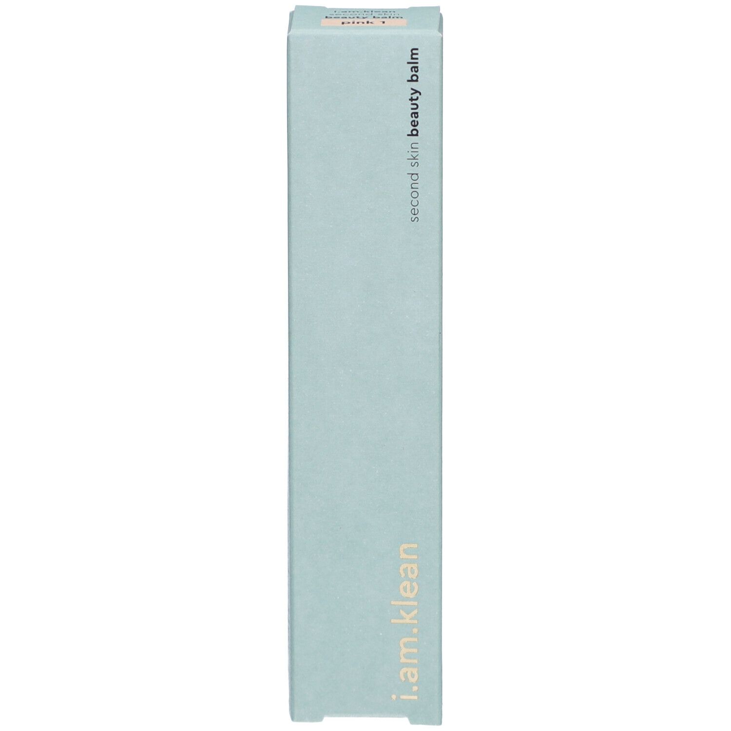 Emballage du produit. Inscription : i.am.klean, second skin beauty balm.