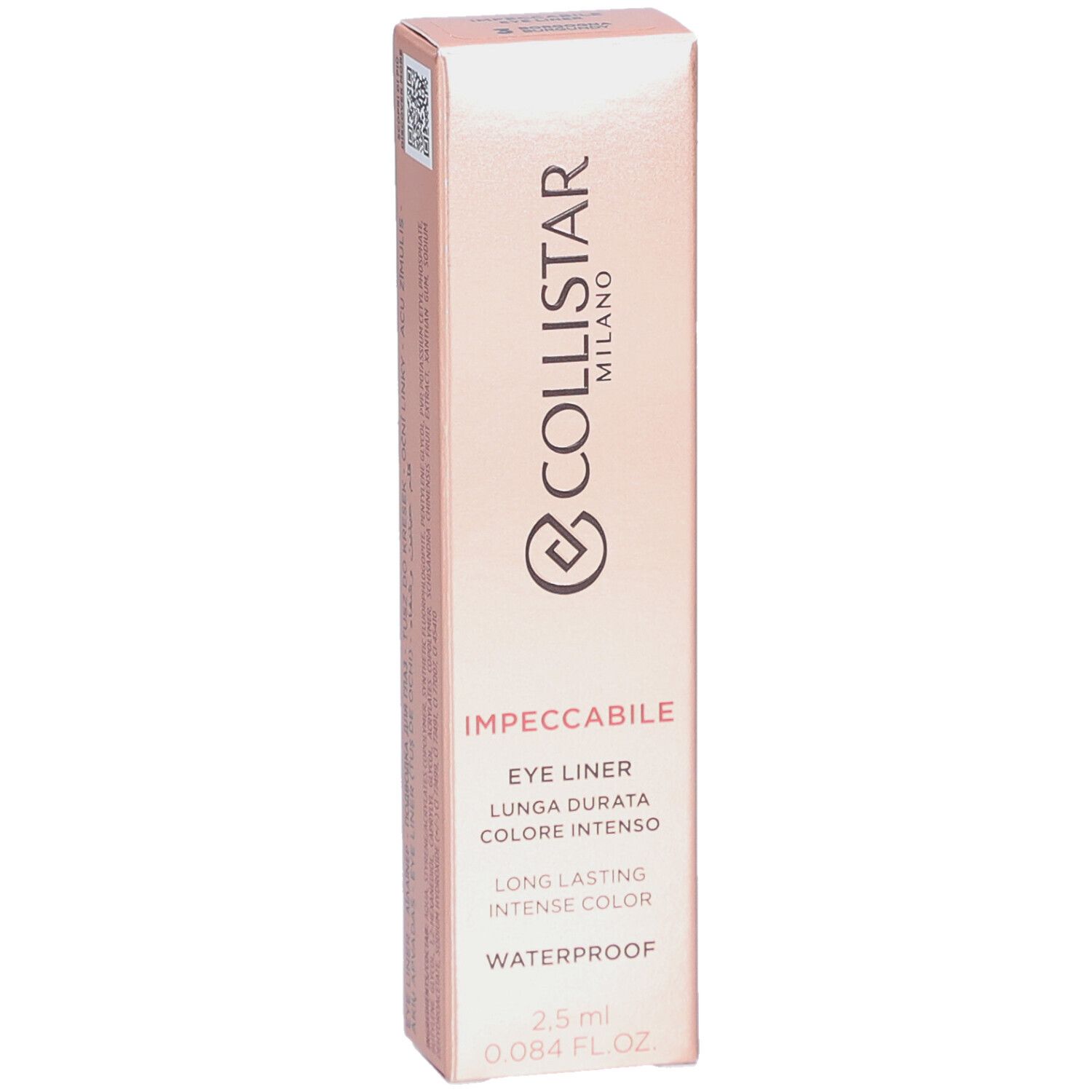 Boîte rose avec logo Collistar et nom du produit. Contient un eye-liner de 2,5 ml.