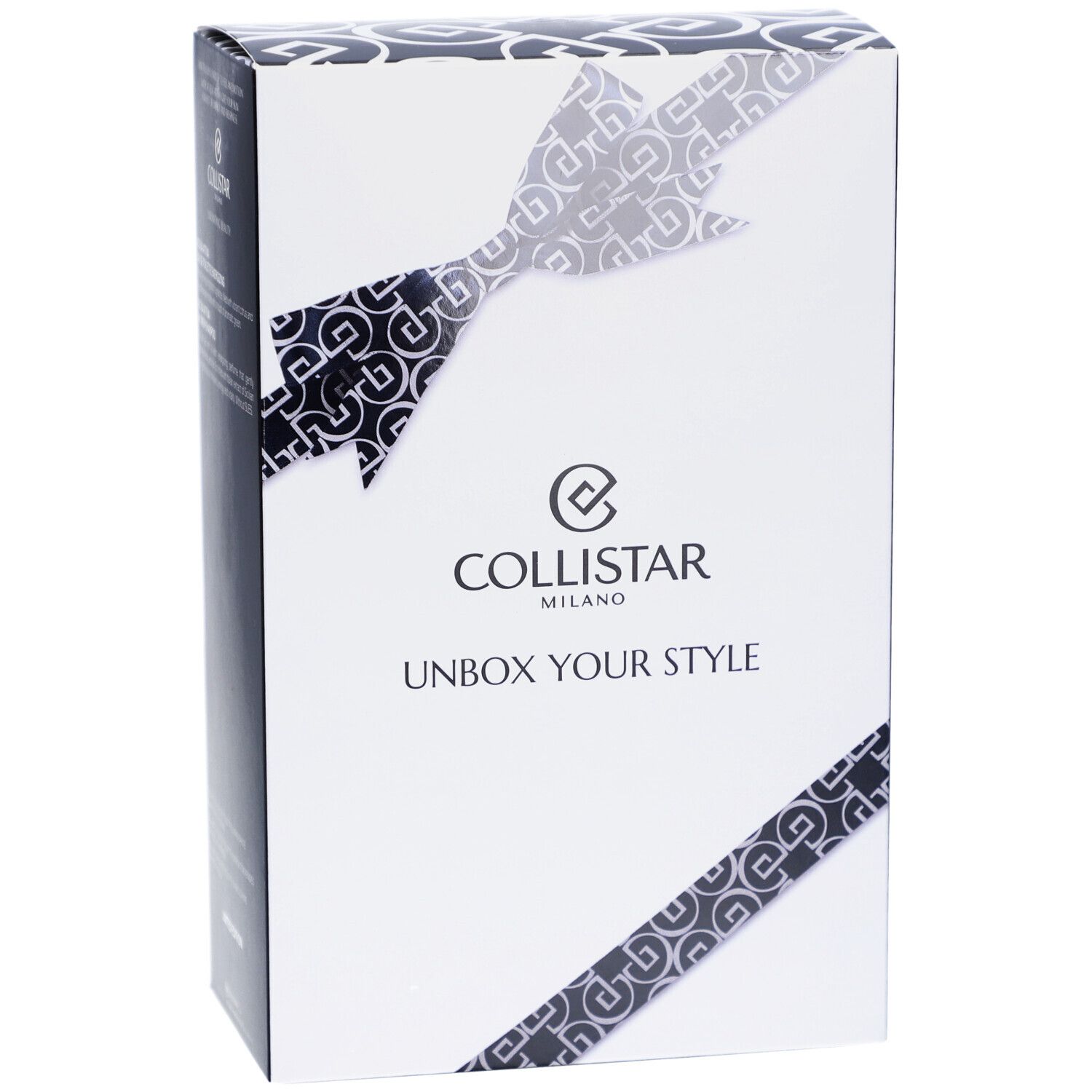 Coffret cadeau Collistar pour homme, motif ruban. Contient une eau de toilette et un gel douche.