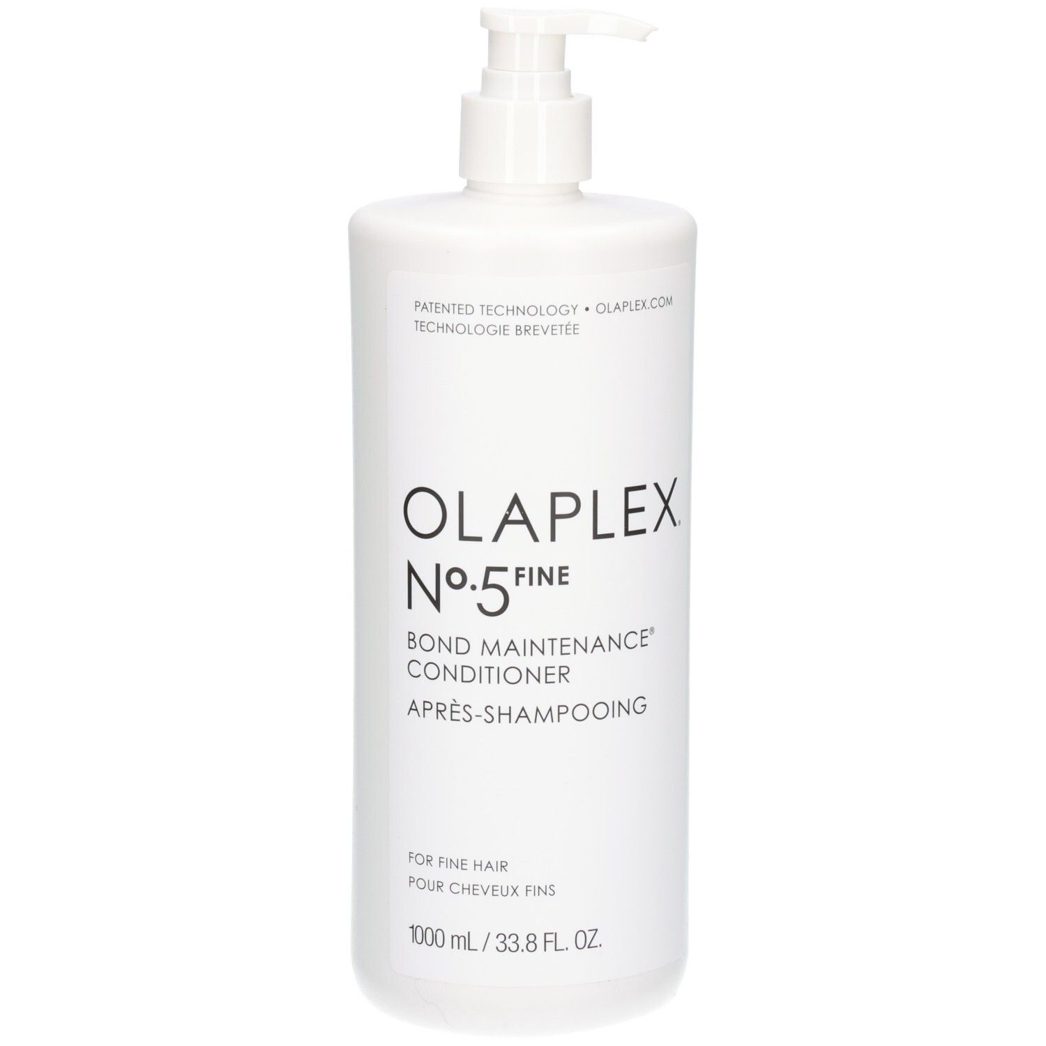 Bouteille Olaplex No.5 Fine Bond Maintenance Conditioner avec pompe, 1000 ml.