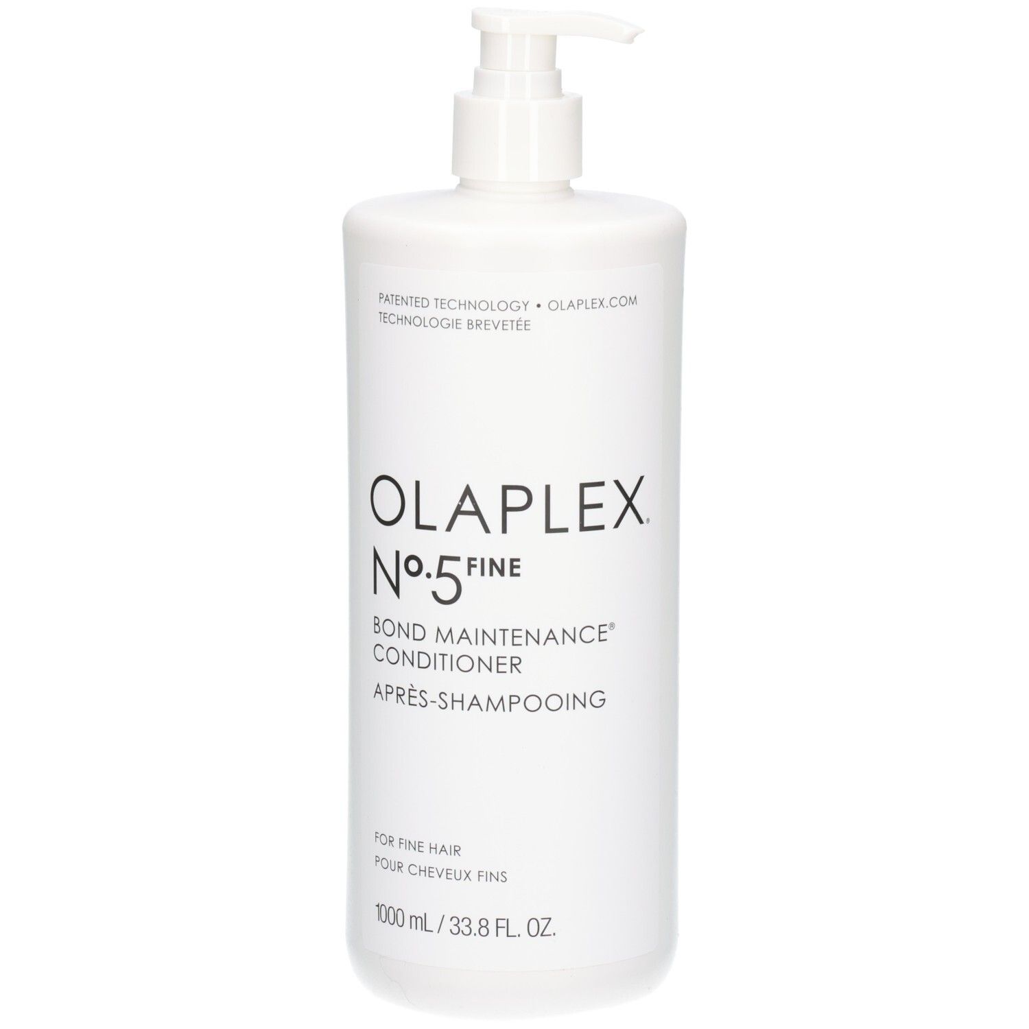 Bouteille Olaplex No.5 Fine Bond Maintenance Conditioner avec pompe, 1000 ml.