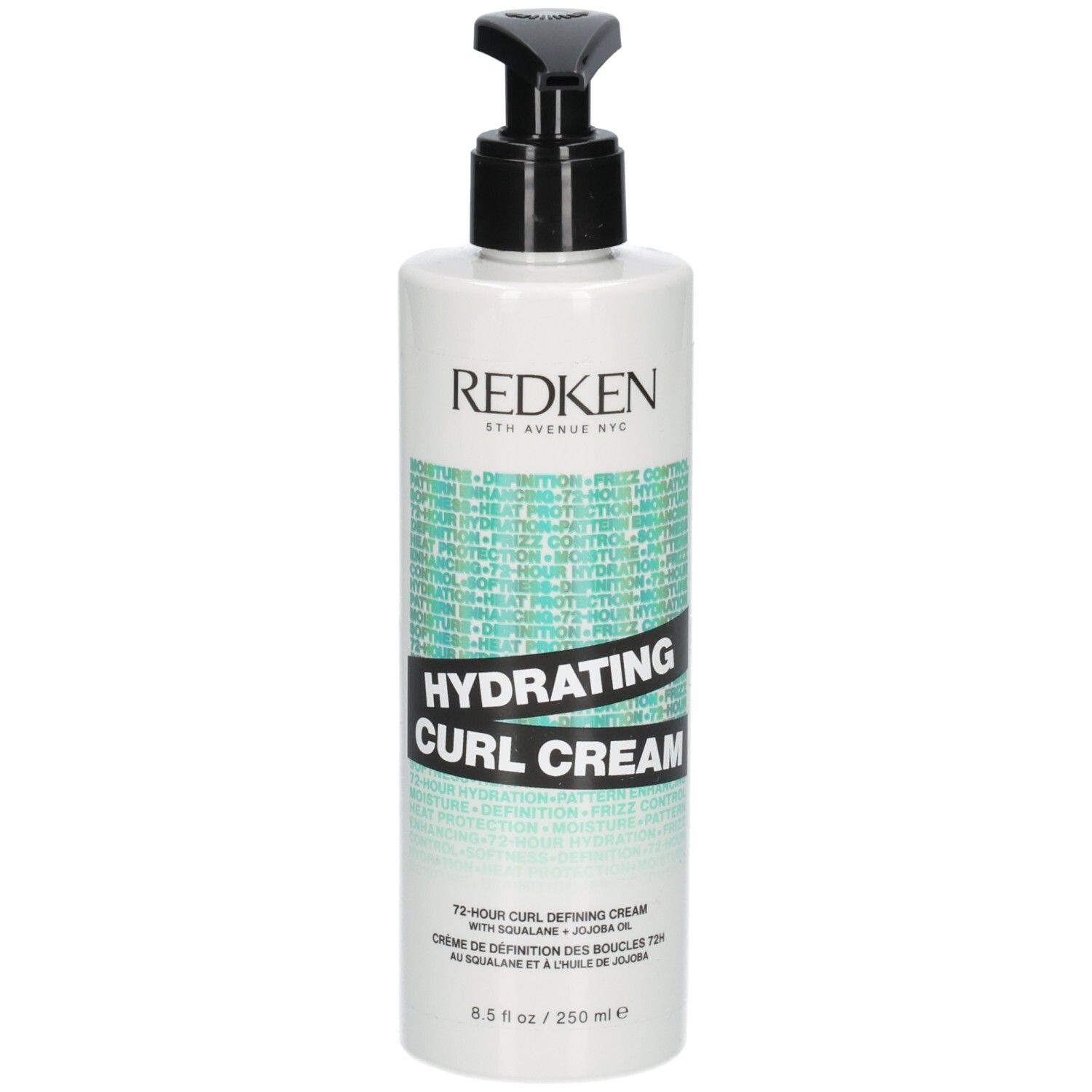 Flacon Redken Hydrating Curl Cream avec pompe, 250 ml.
