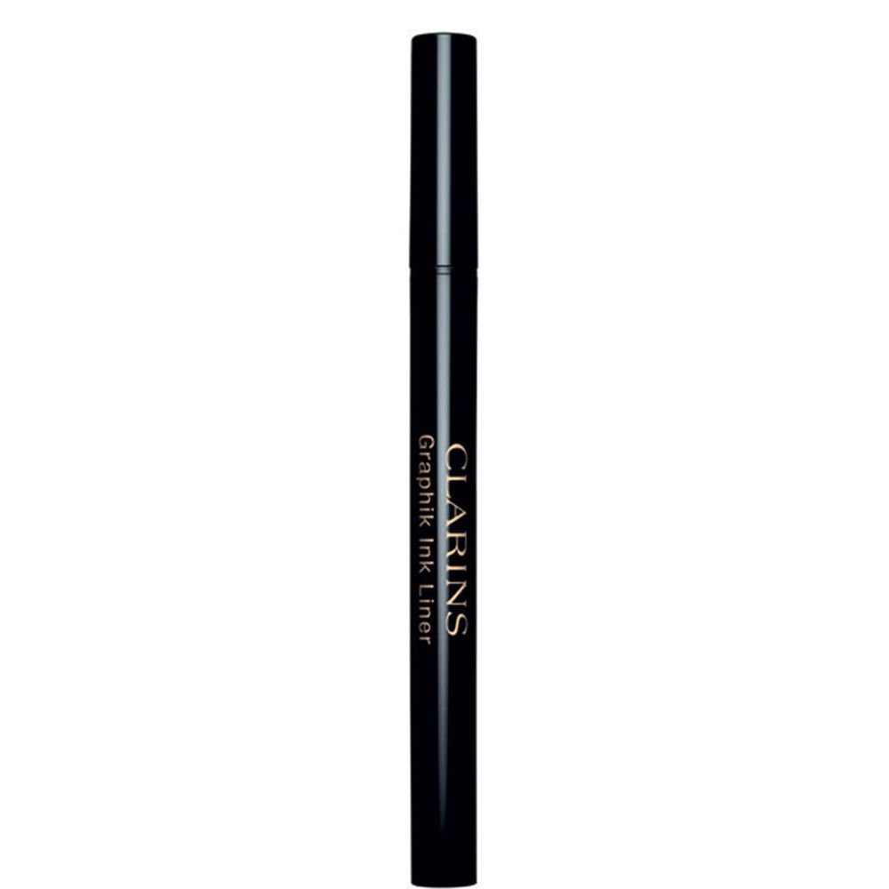 Stylo Eyeliner Clarins Graphik Ink Liner, noir, avec inscription dorée.